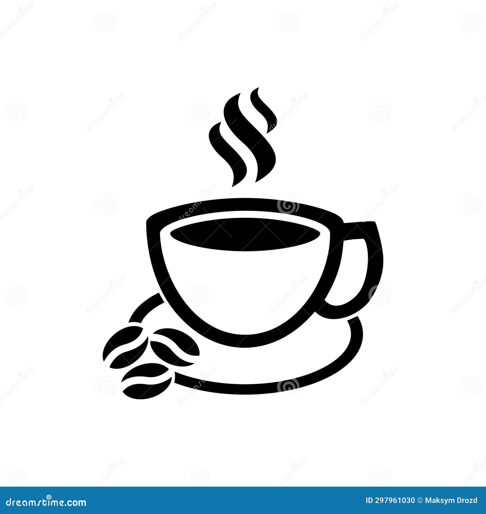 Coffee Cup Icon. Cup of Hot Drink, Mug of Coffee, Tea Etc. Coffee Cup