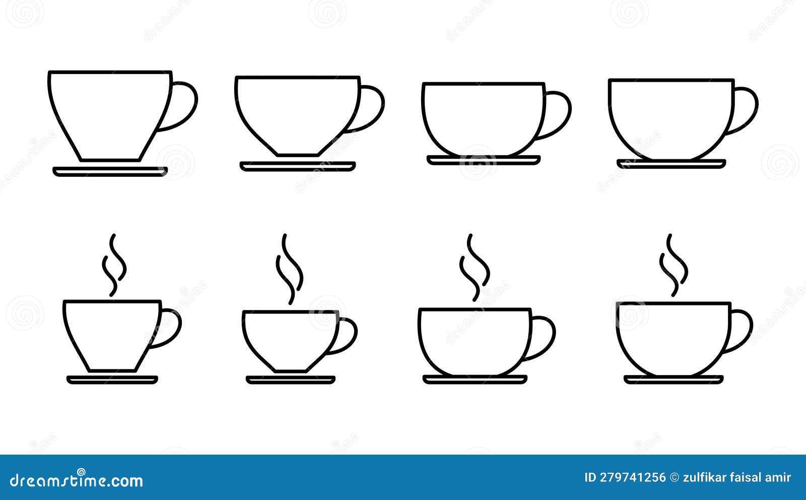 Coffee Cup Icon . Cup a Coffee Icon Vector Stock Vector Illustration