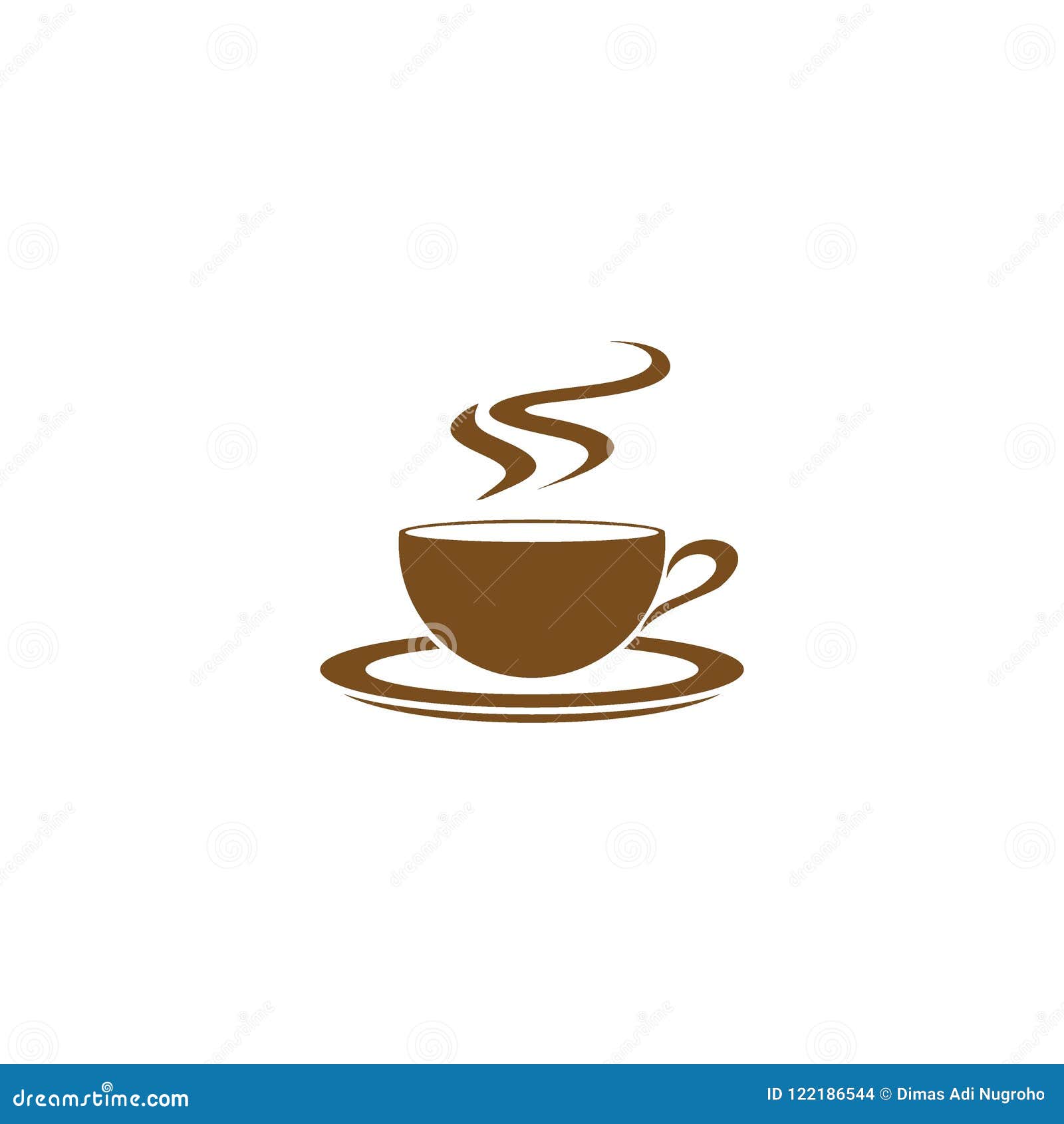 Coffee Logo Cup Illustration Vector Stock Illustration