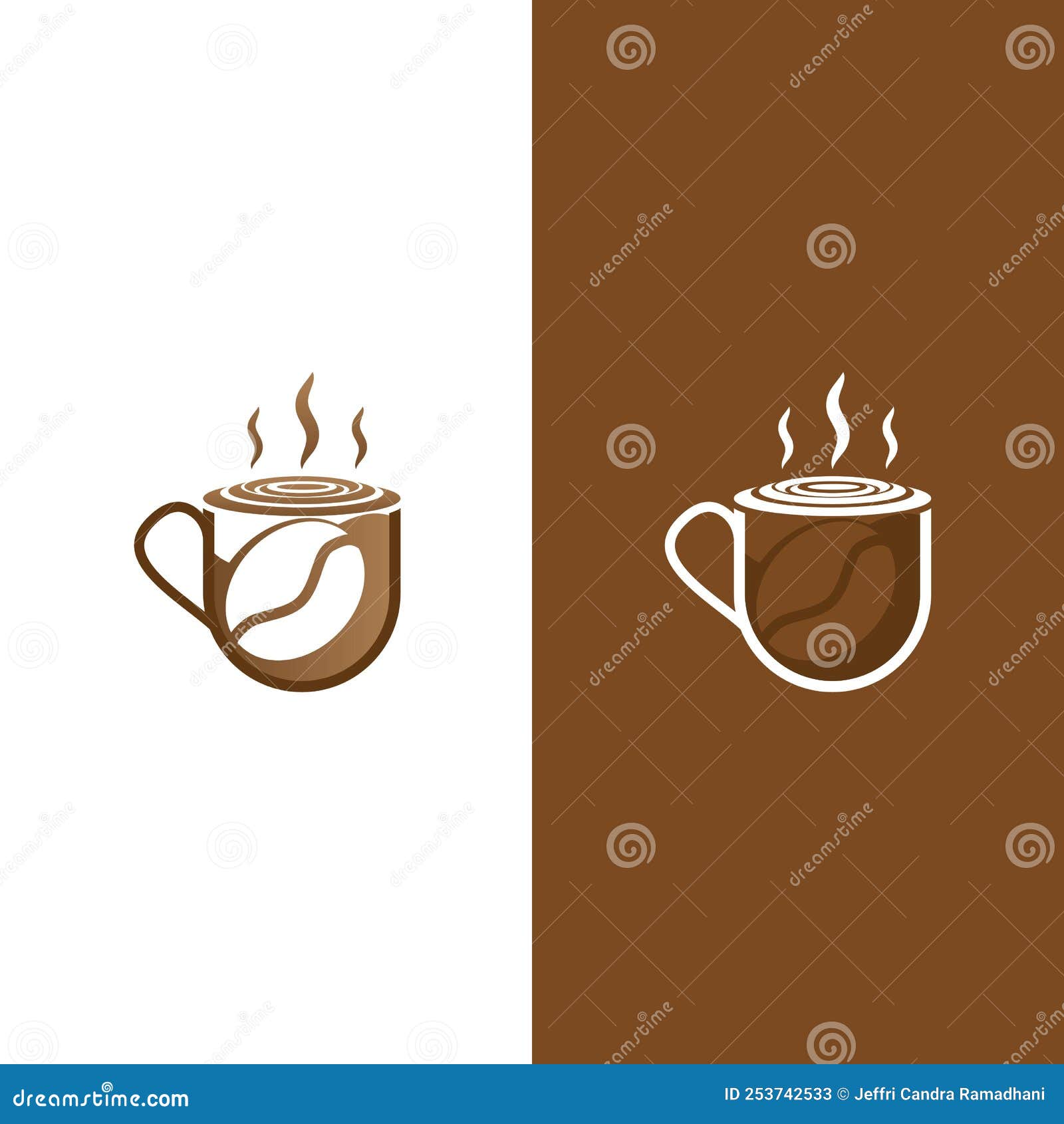 Coffee cup logo template stock vector. Illustration of cafe 253742533