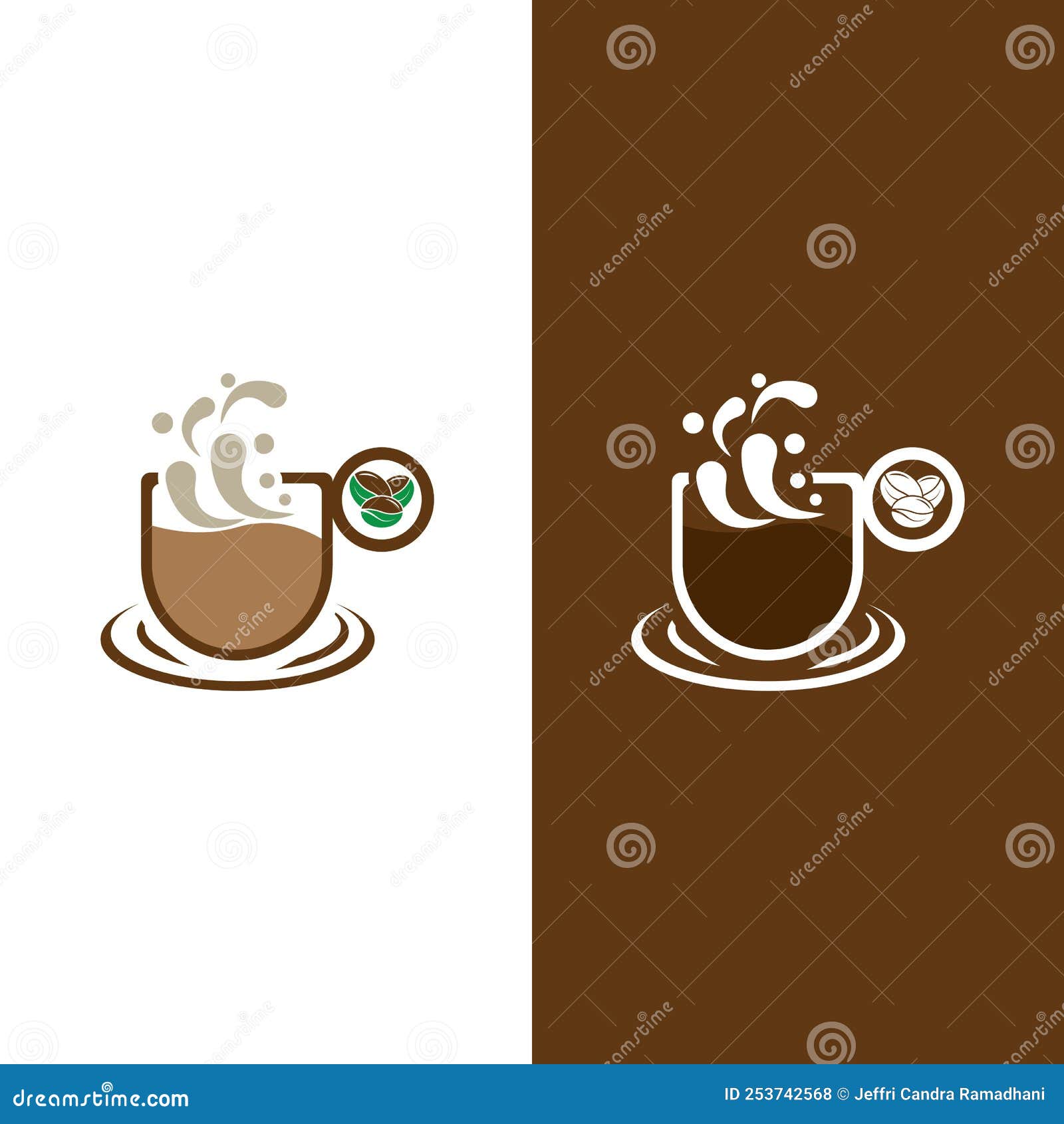 Coffee cup logo template stock vector. Illustration of breakfast