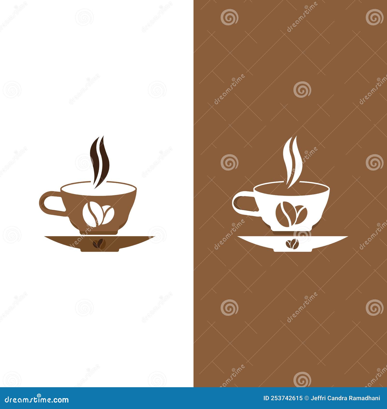 Coffee cup logo template stock vector. Illustration of coffee 253742615