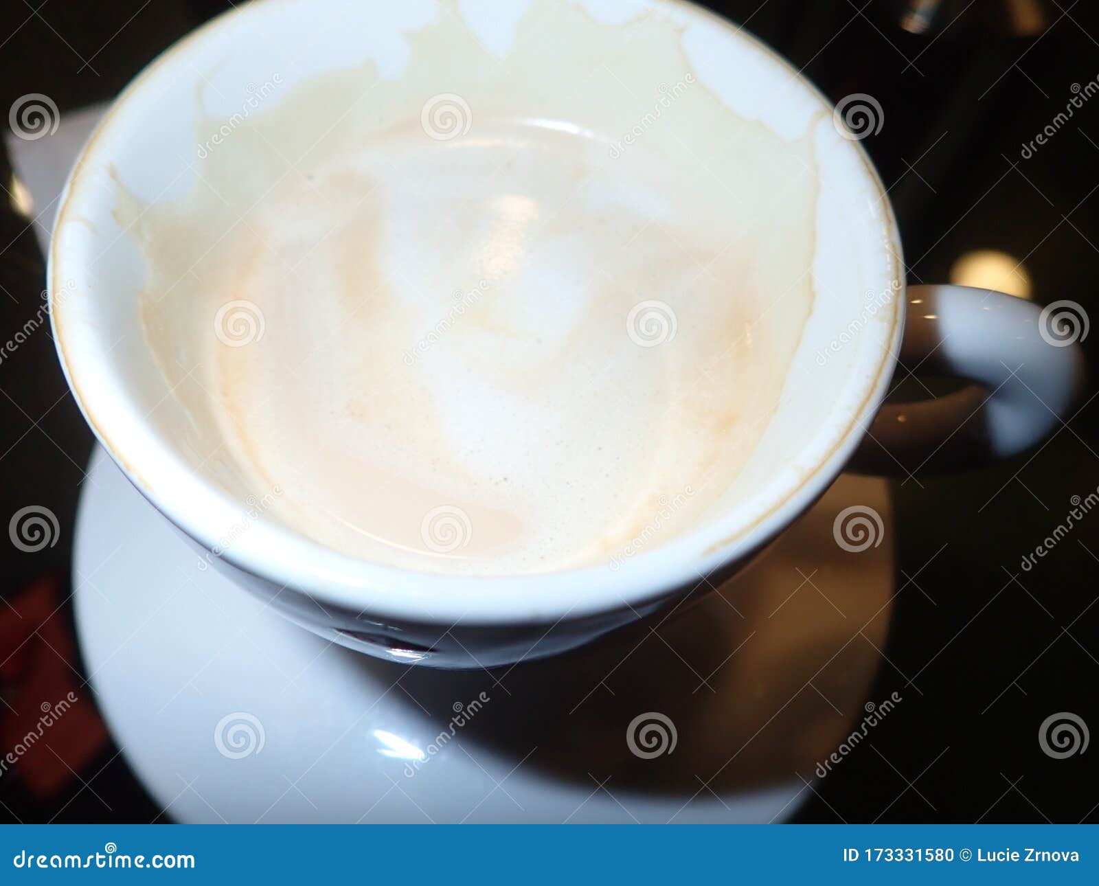 Coffee Cup with a Serving Plate Stock Photo Image of cappuccino