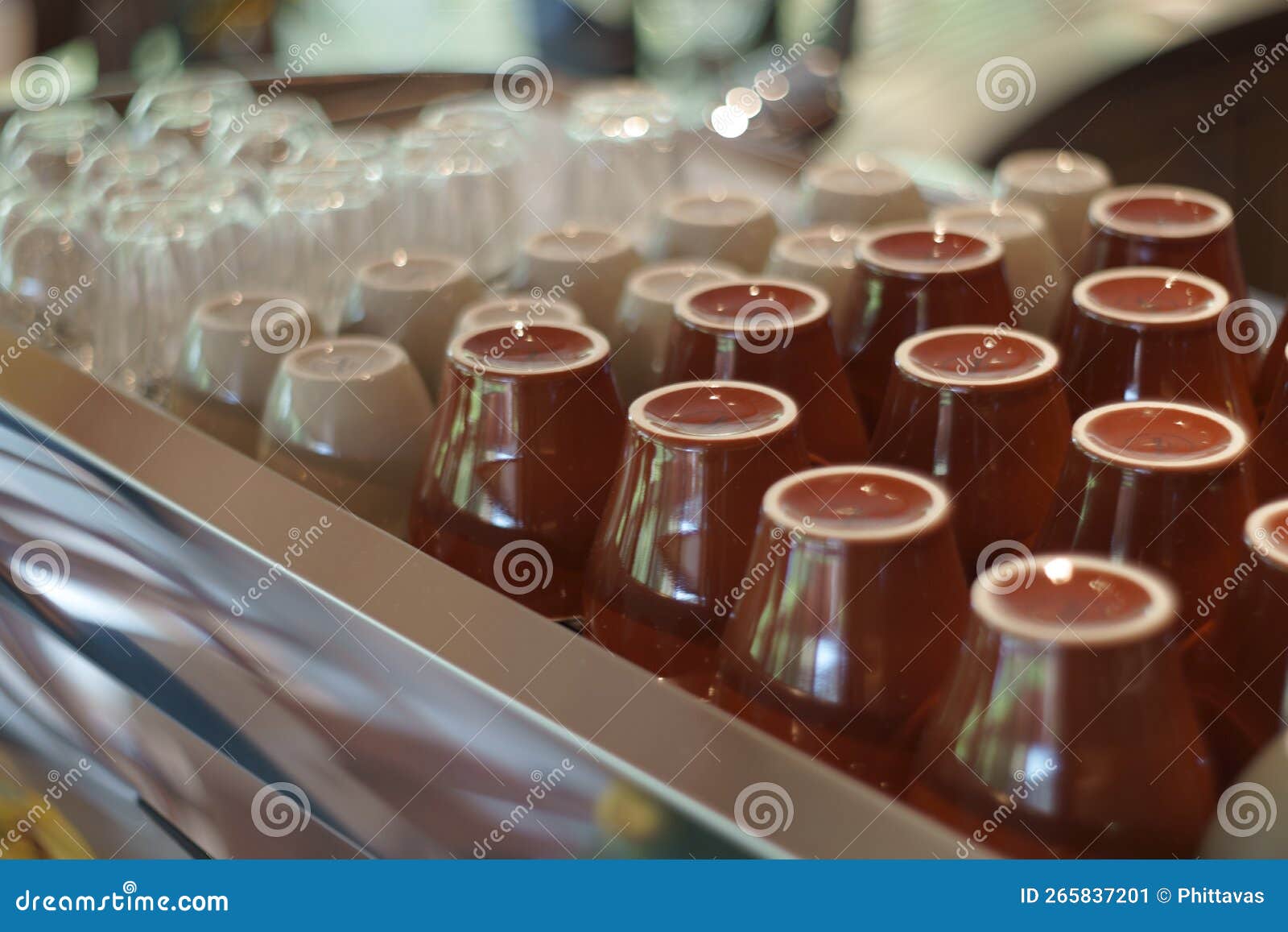 Coffee Cup on Shelf in Coffee Shop Stock Image Image of shelf