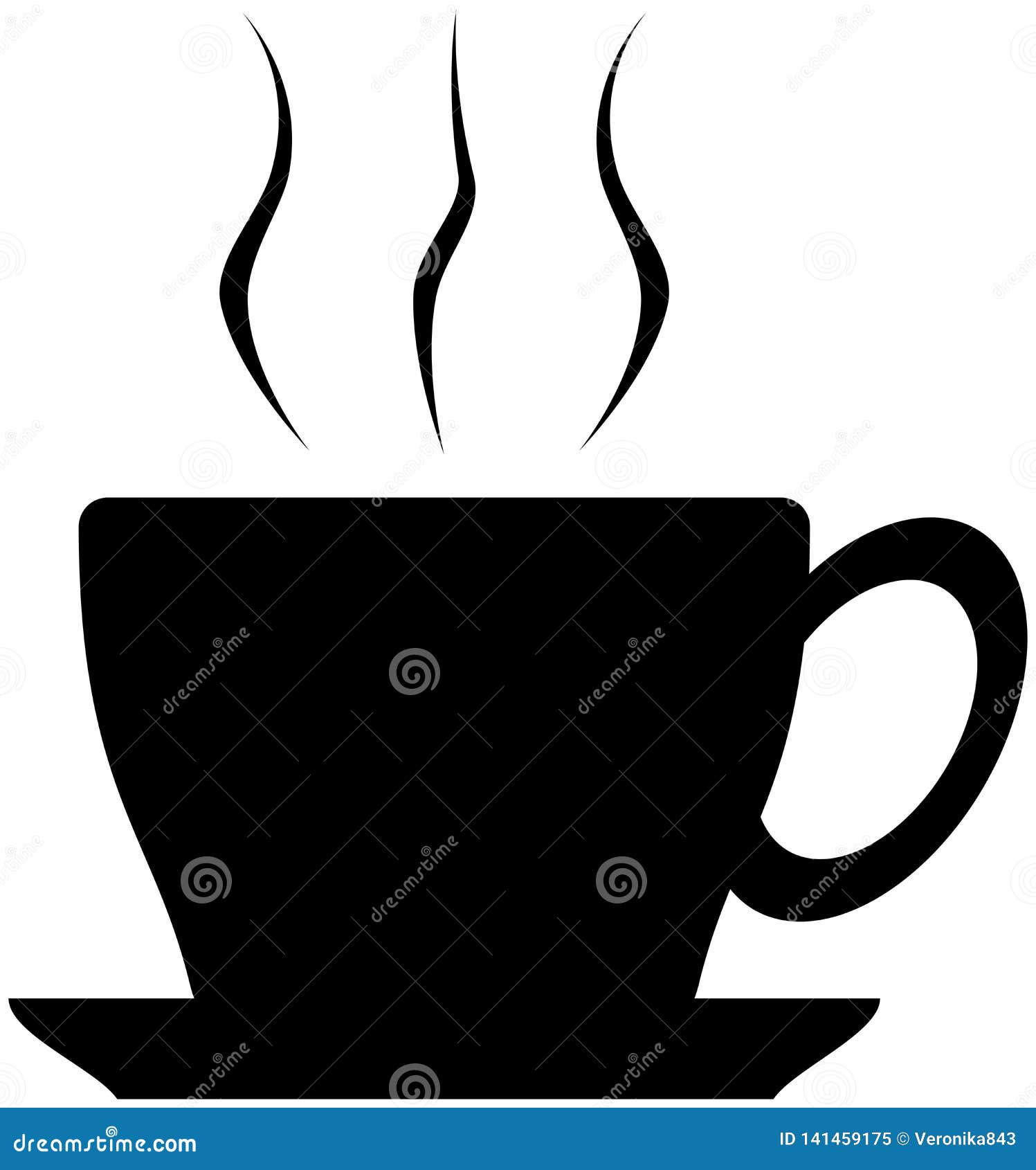 Download Coffee cup silhouette icon stock vector. Illustration of ...