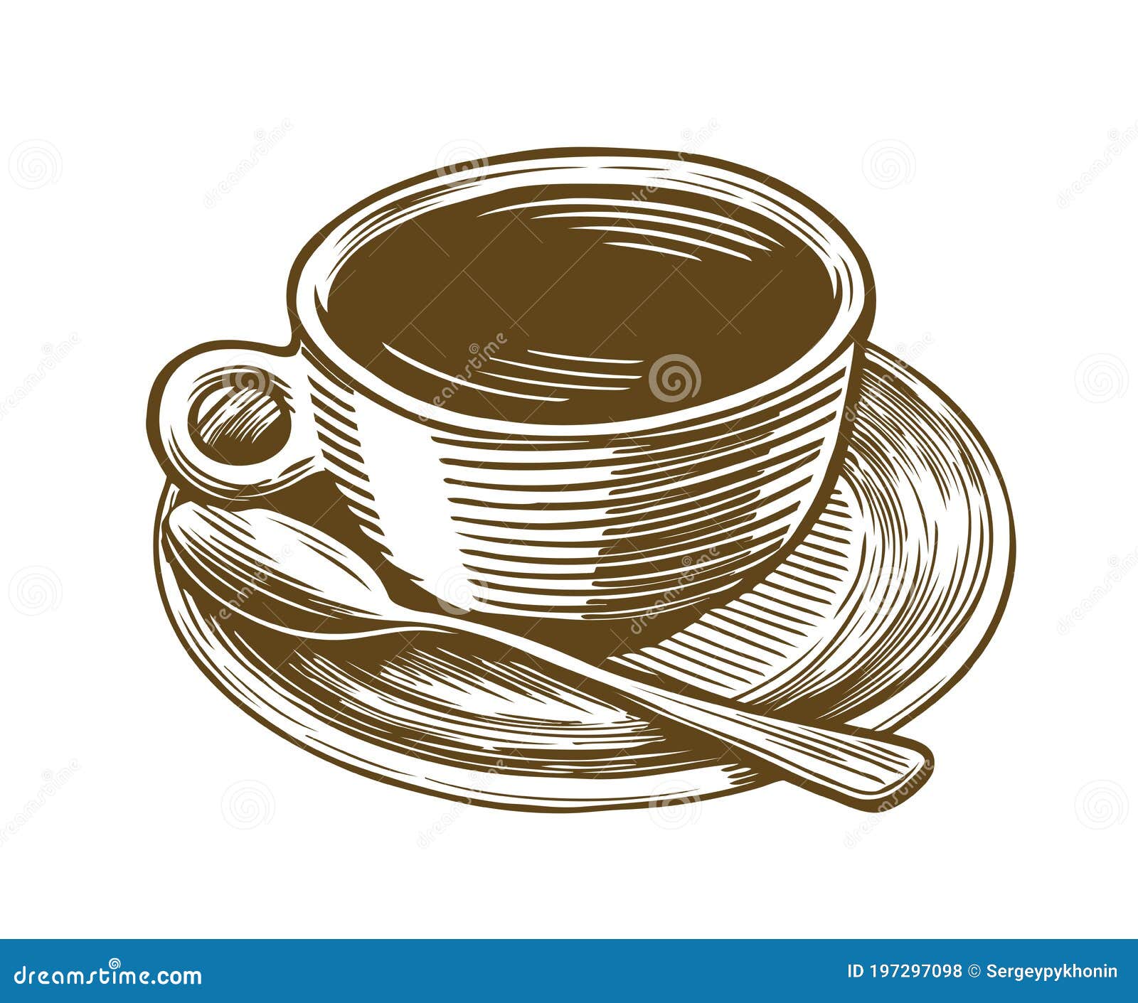 Vector Illustration Of A Take Away Coffee Cup With Phrase Coffee To Go  Vintage Drawing For Drink And Beverage Menu Or Cafe Design Royalty Free  SVG Cliparts Vectors And Stock Illustration Image