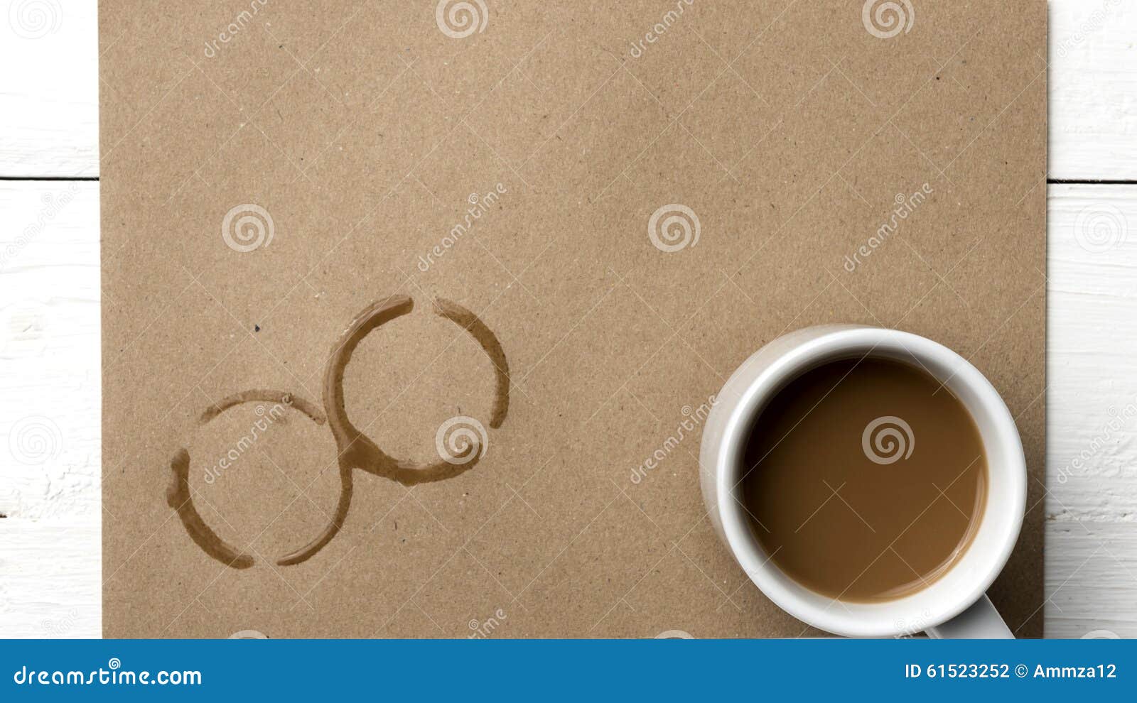 Coffee cup stain stock photo. Image of food, circle, rings 61523252