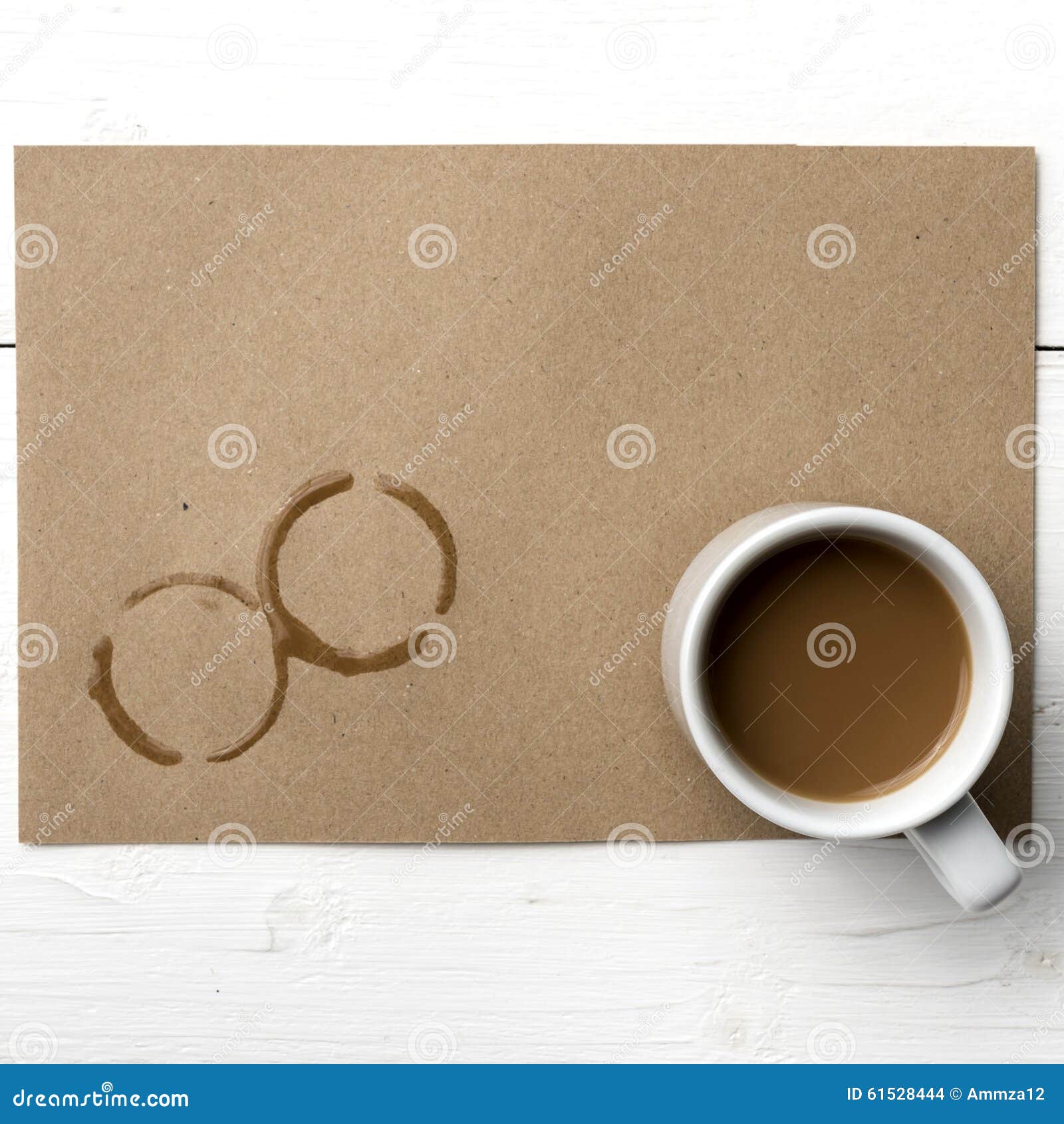 Coffee cup stain stock photo. Image of dirty, rings, messy 61528444