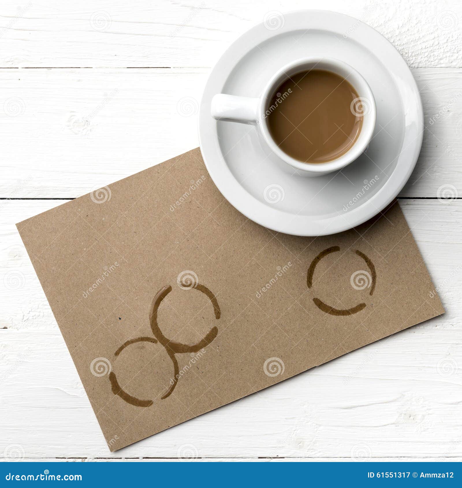 Coffee cup stain stock image. Image of coffee, caffeine 61551317