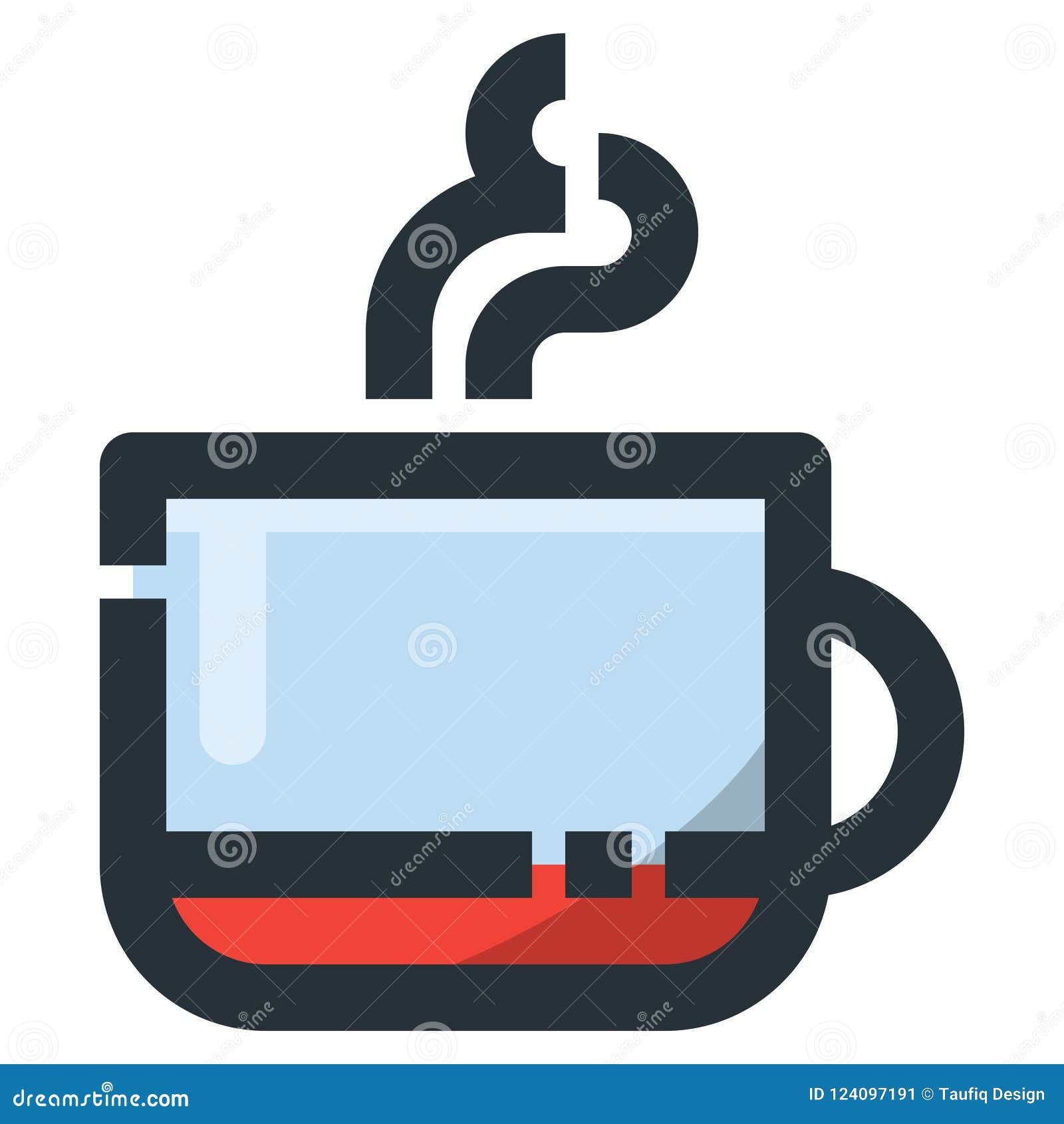 coffee cup  filled line icon 32x32 pixel perfect. editable