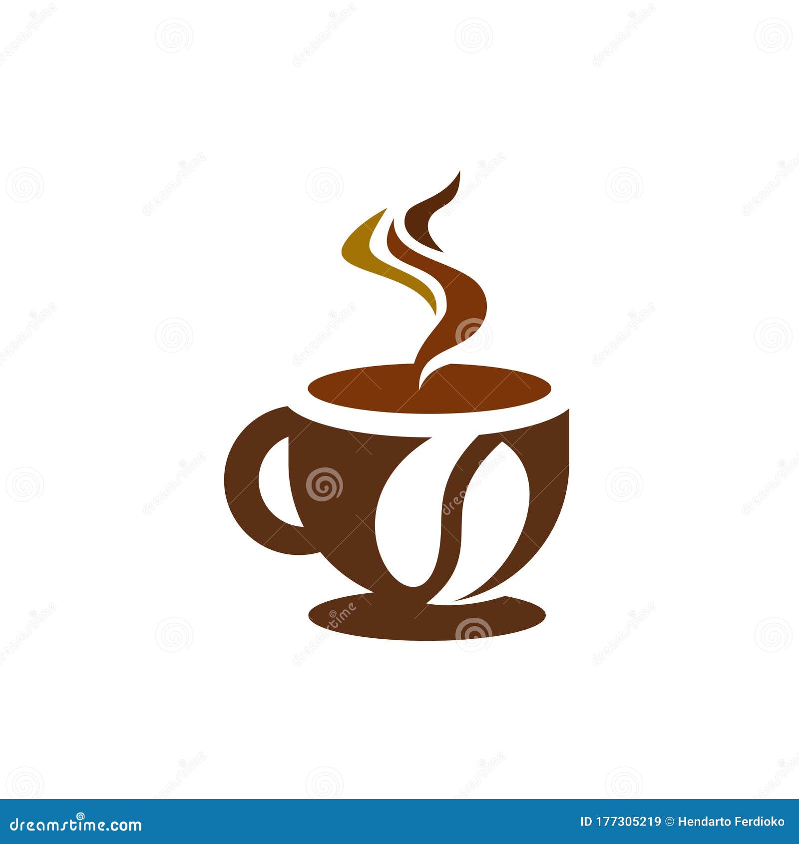 Download Coffee Cup Vector Graphic Logo Design Stock Vector - Illustration of fresh, emblem: 177305219