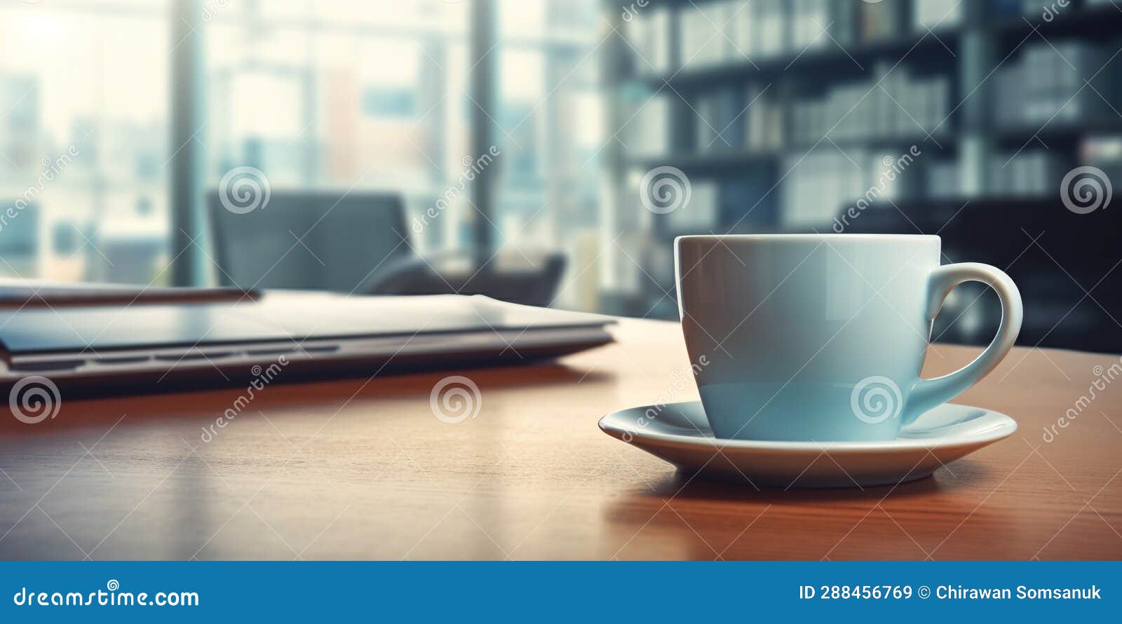 Coffee cup on work space stock image. Image of espresso 288456769
