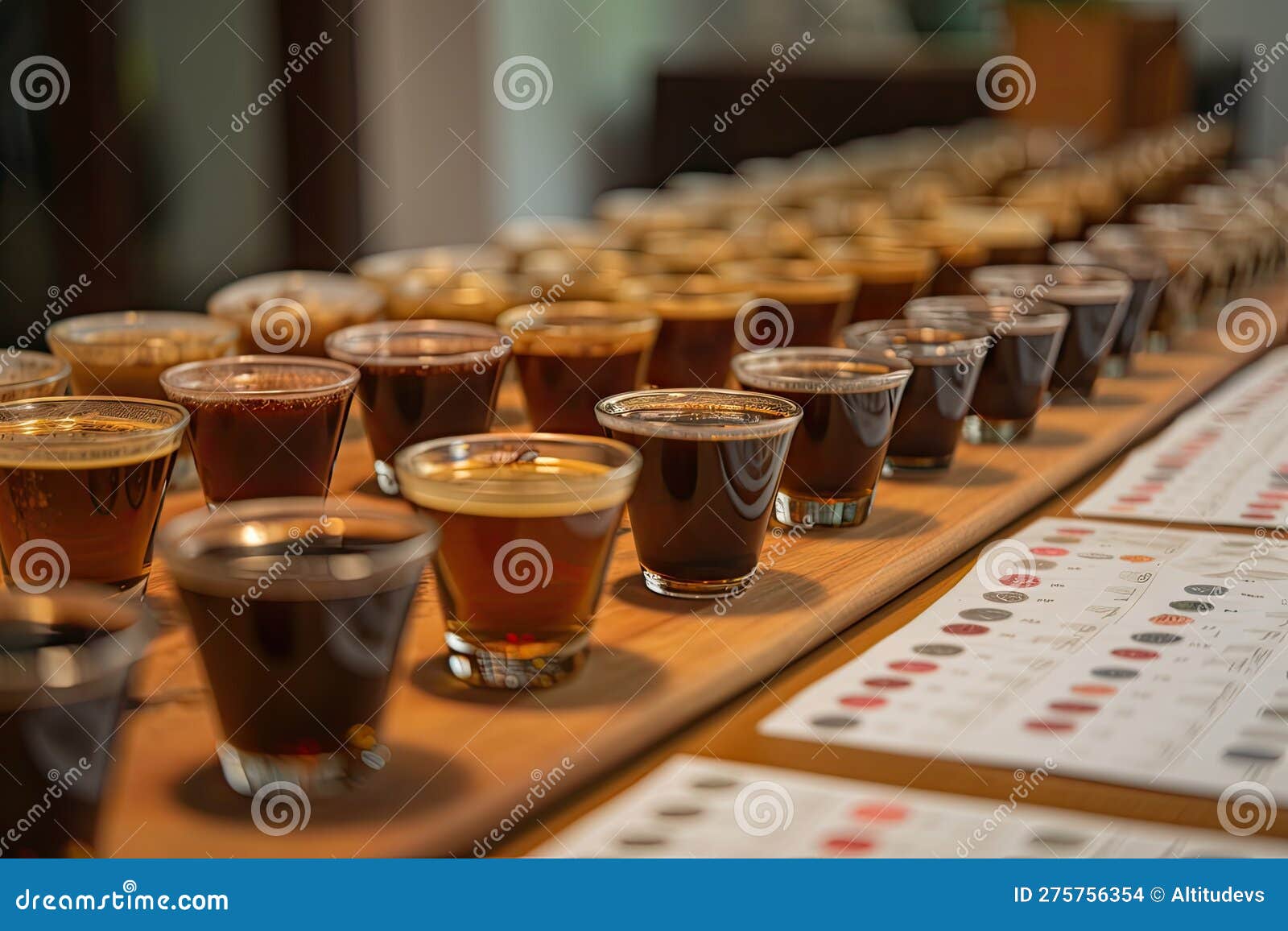 Coffee Cupping, in Which the Flavor of Different Coffees are Tested and