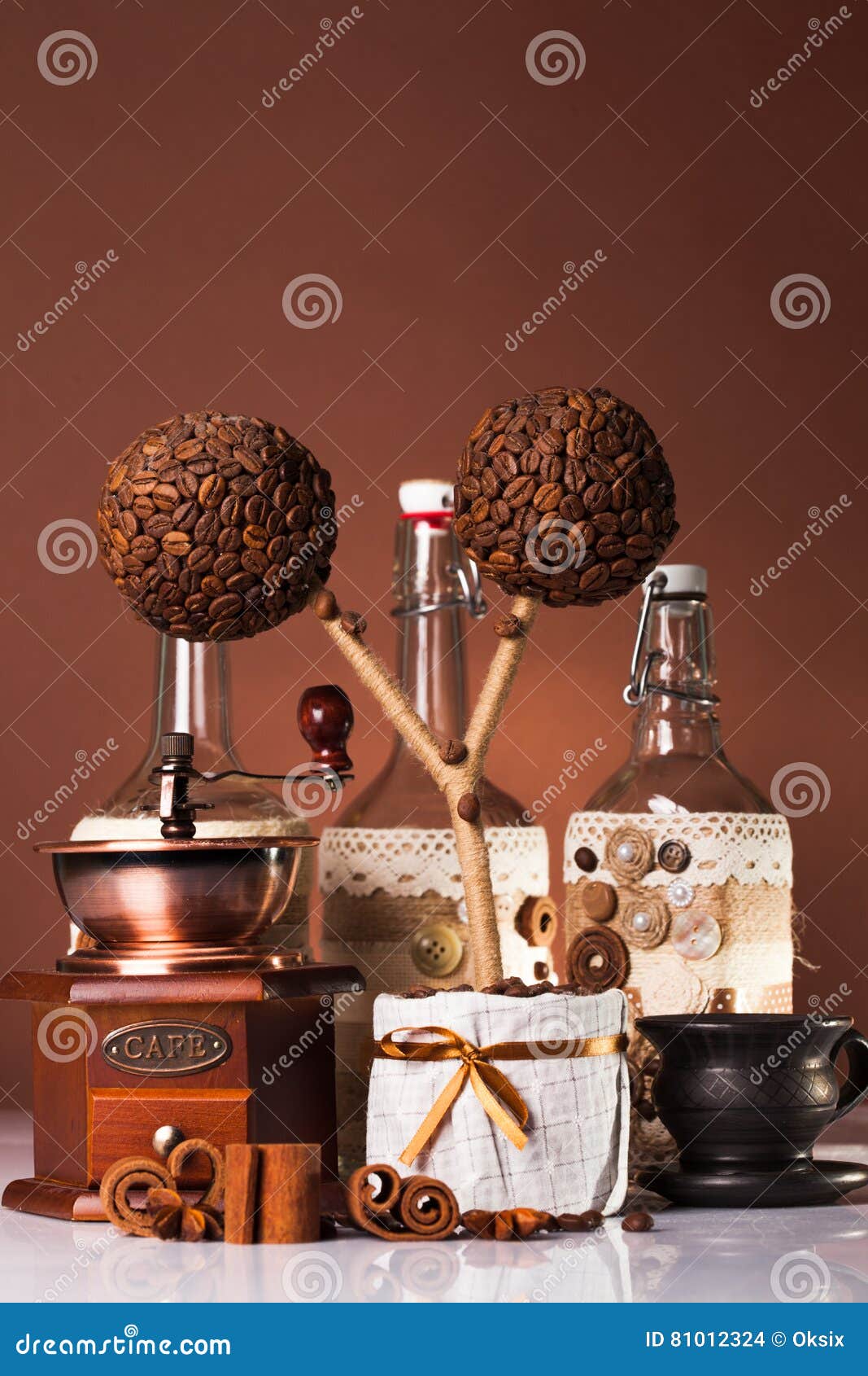The coffee decorations stock photo. Image of cafe, coffeetime 81012324