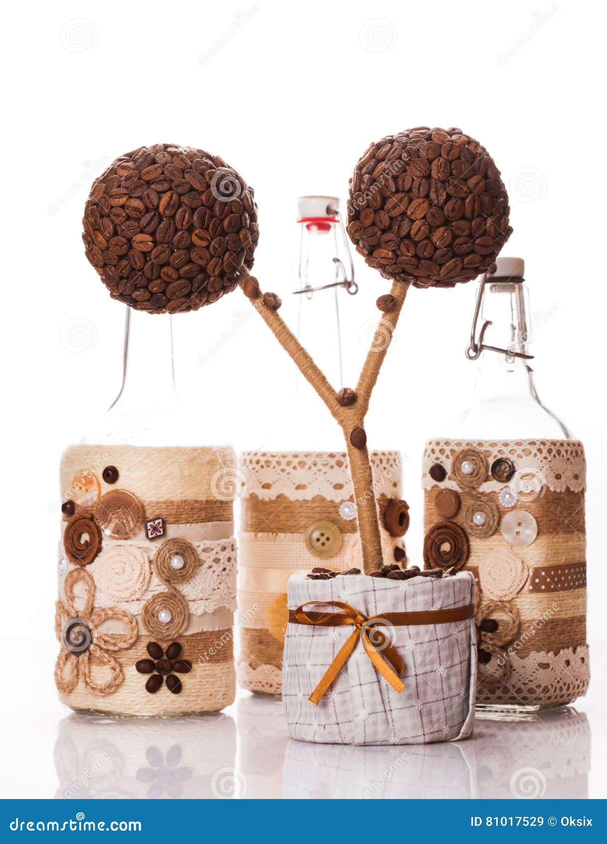 The coffee decorations stock image. Image of brown, burlap 81017529