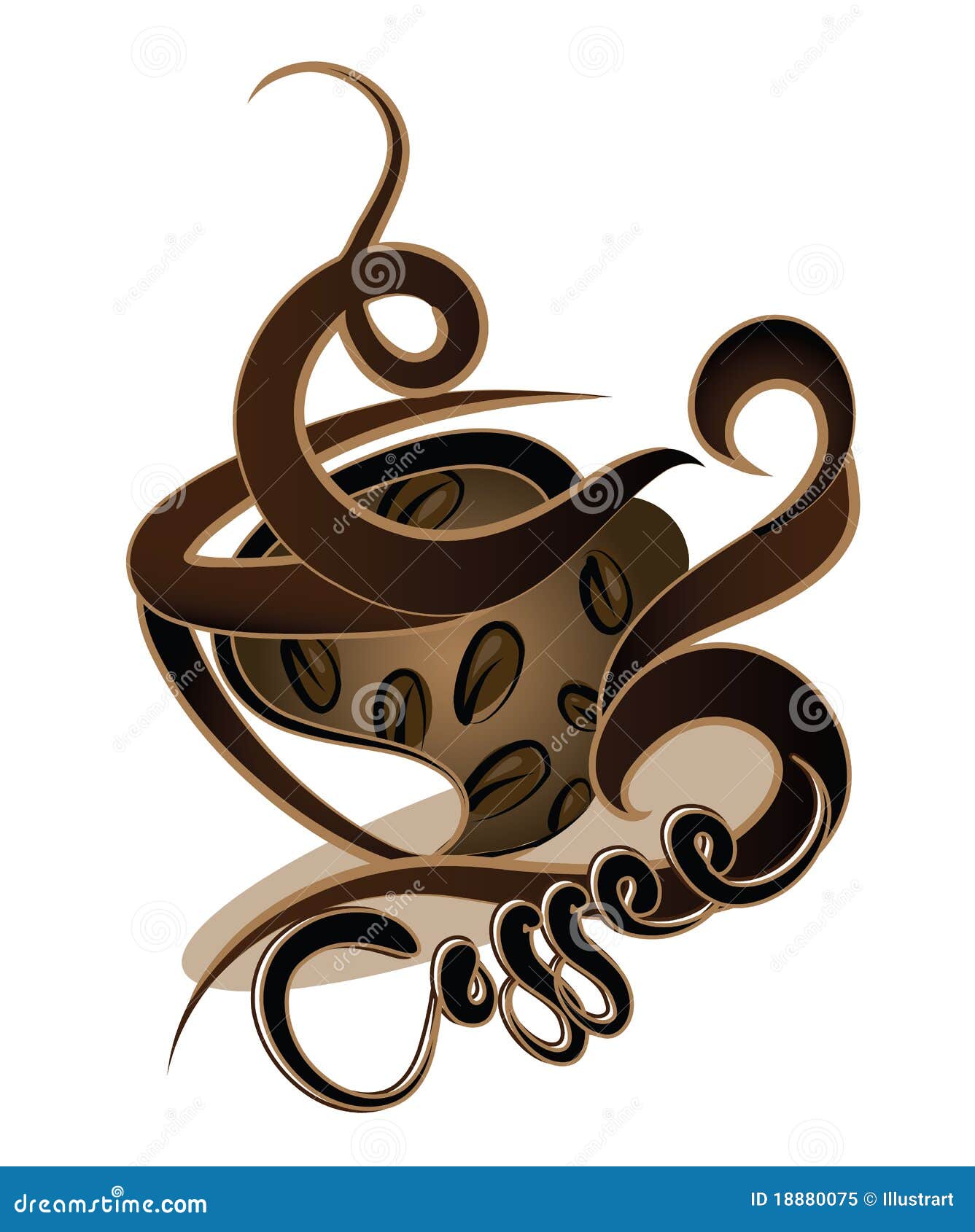 Coffee design stock vector. Illustration of drawn, cafe 18880075
