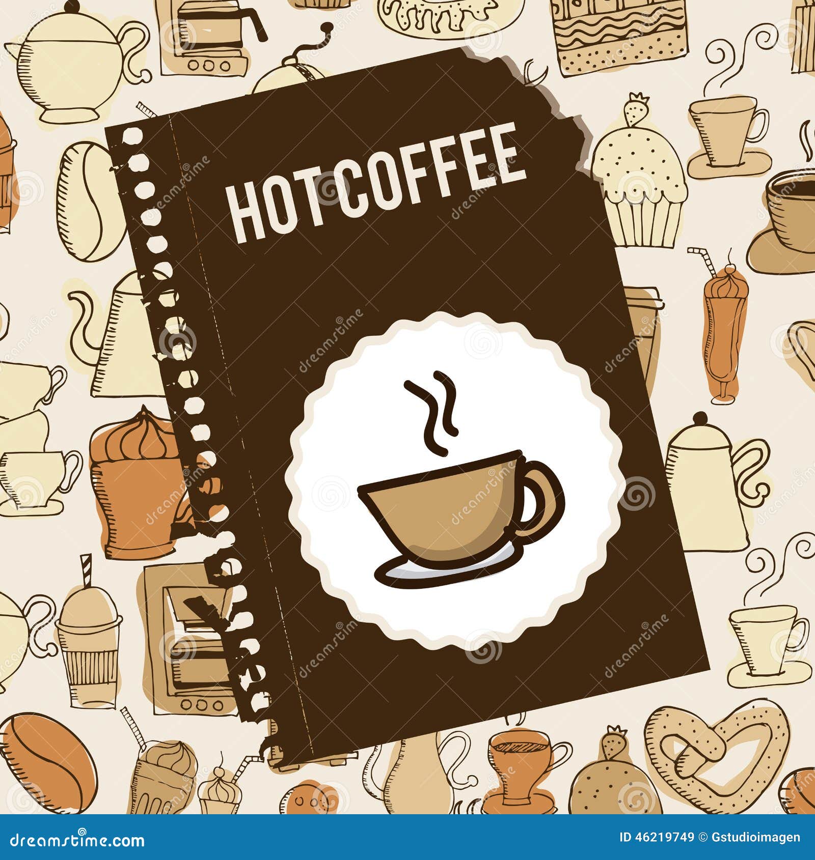 Coffee design stock illustration. Illustration of espresso 46219749