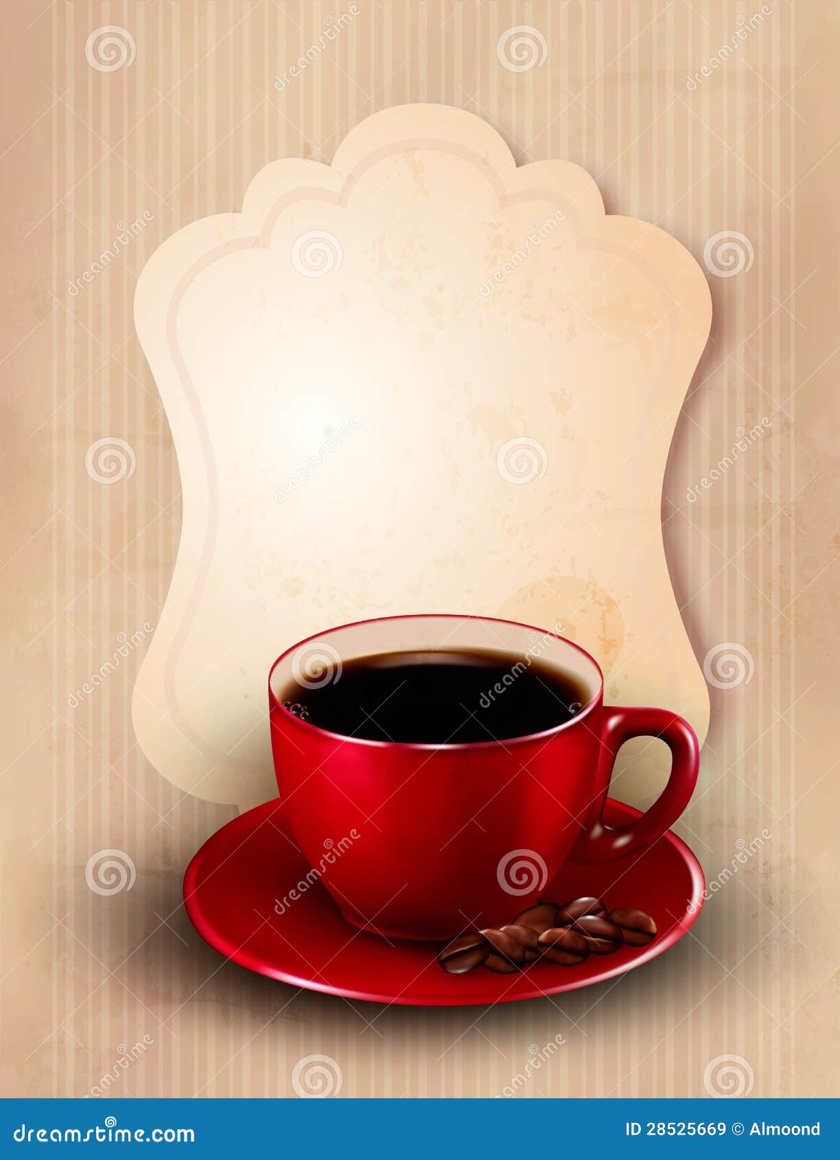Coffee design template. stock vector. Illustration of paper 28525669