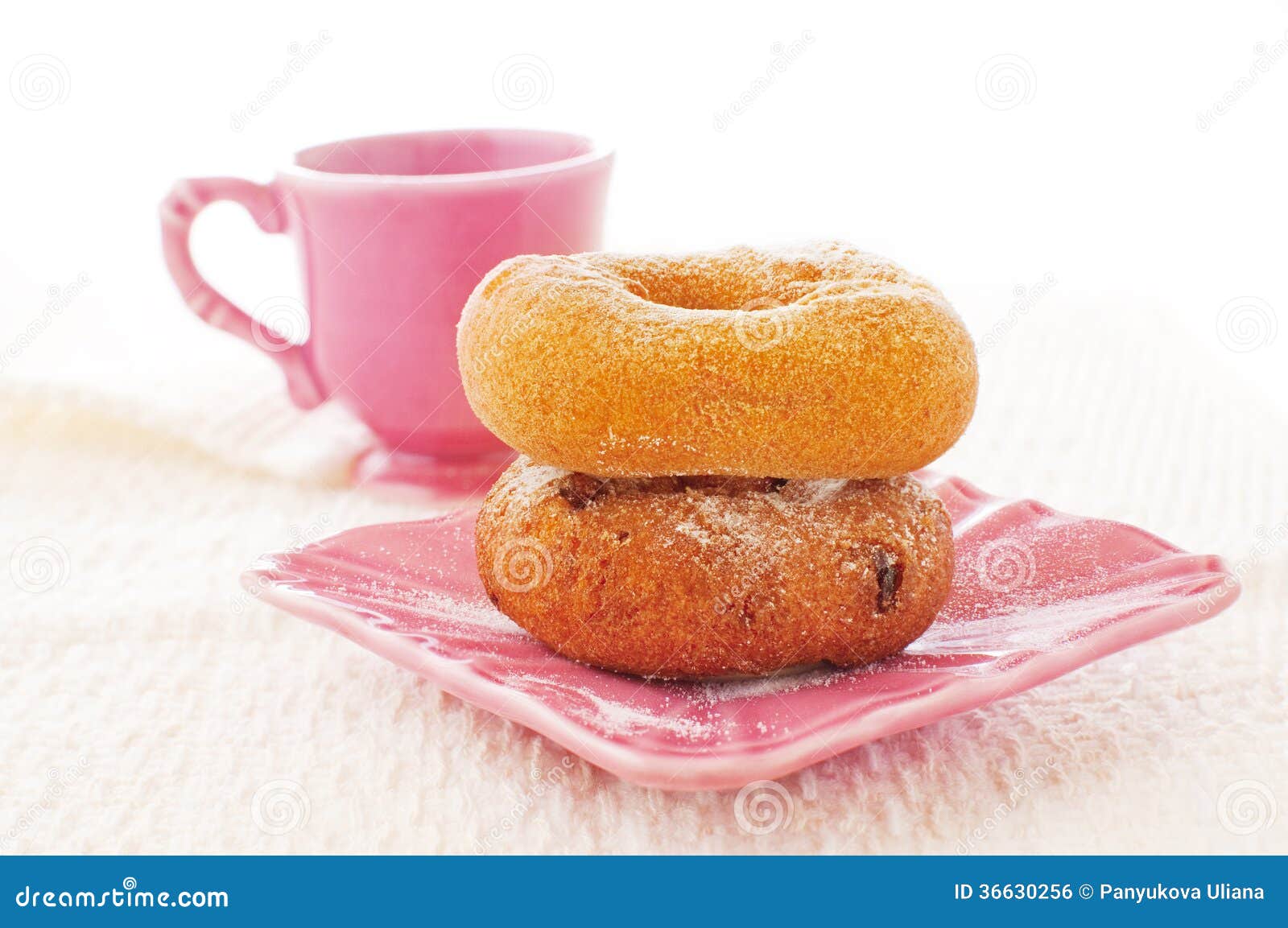 Coffee and donuts stock photo. Image of cloth, dessert 36630256