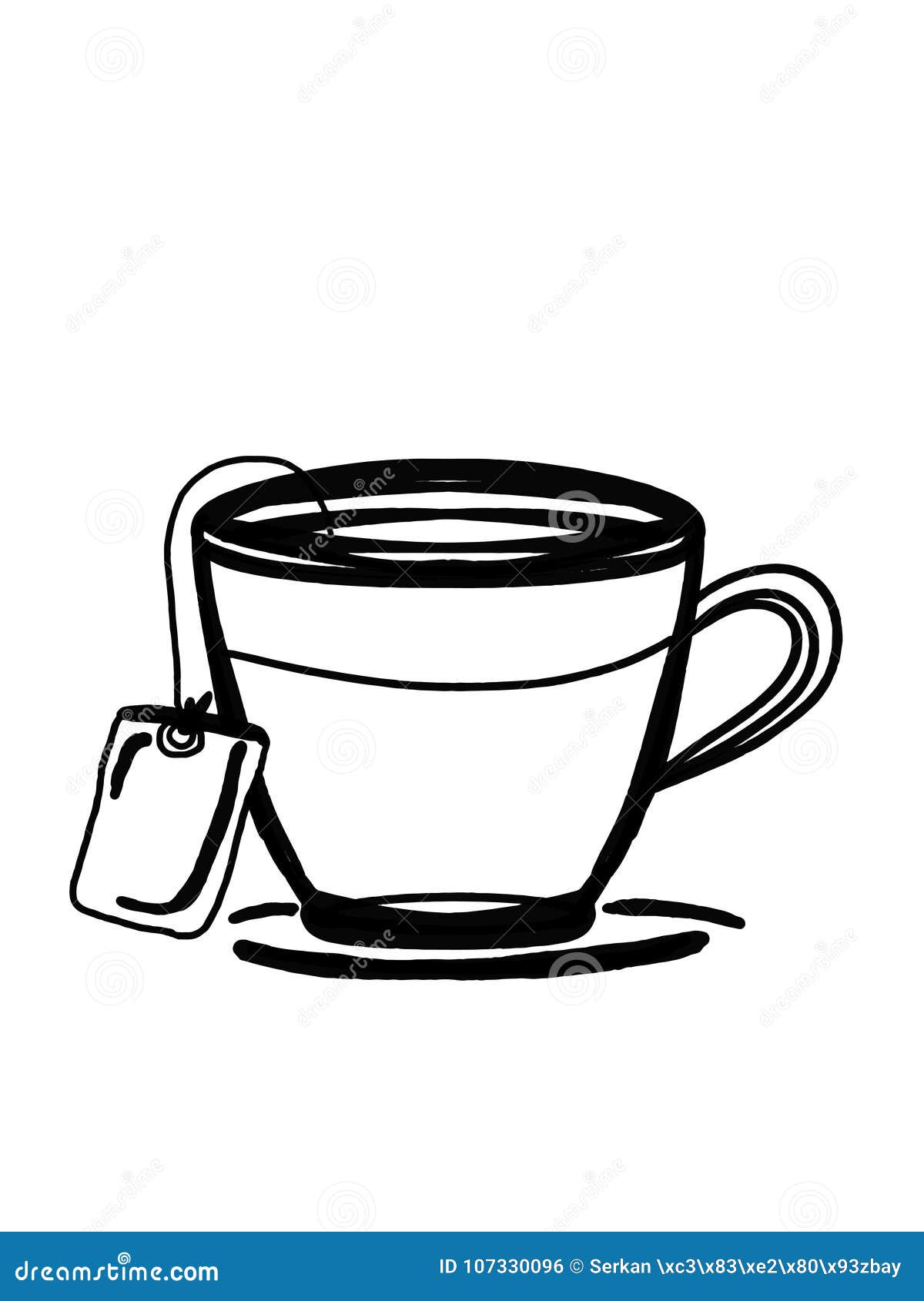 Coffee Drink Illustration Cartoon Drawing Illustration Cartoon Drawing and  White Background Stock Vector - Illustration of coffee, symbol: 107330096