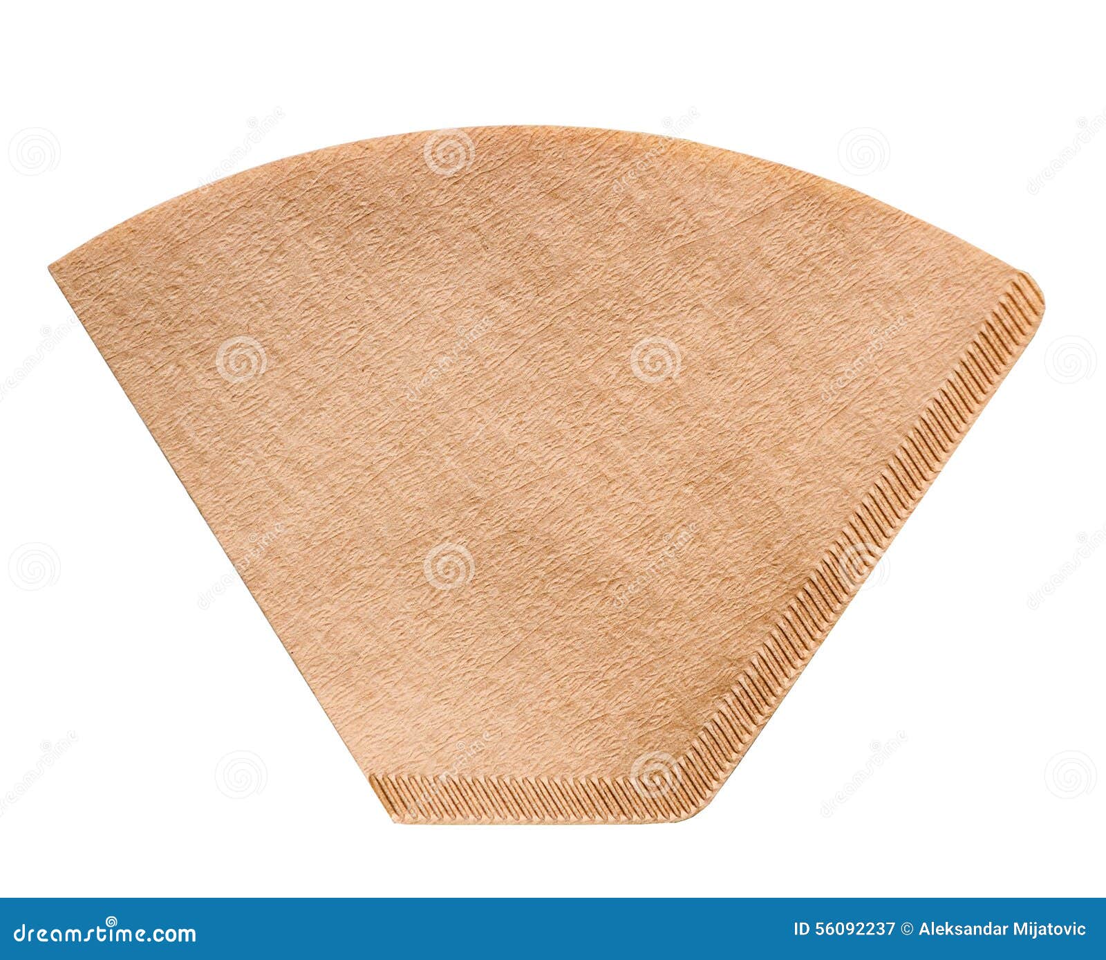 Coffee Filter Paper Bag Isolated on White Stock Image Image of aroma