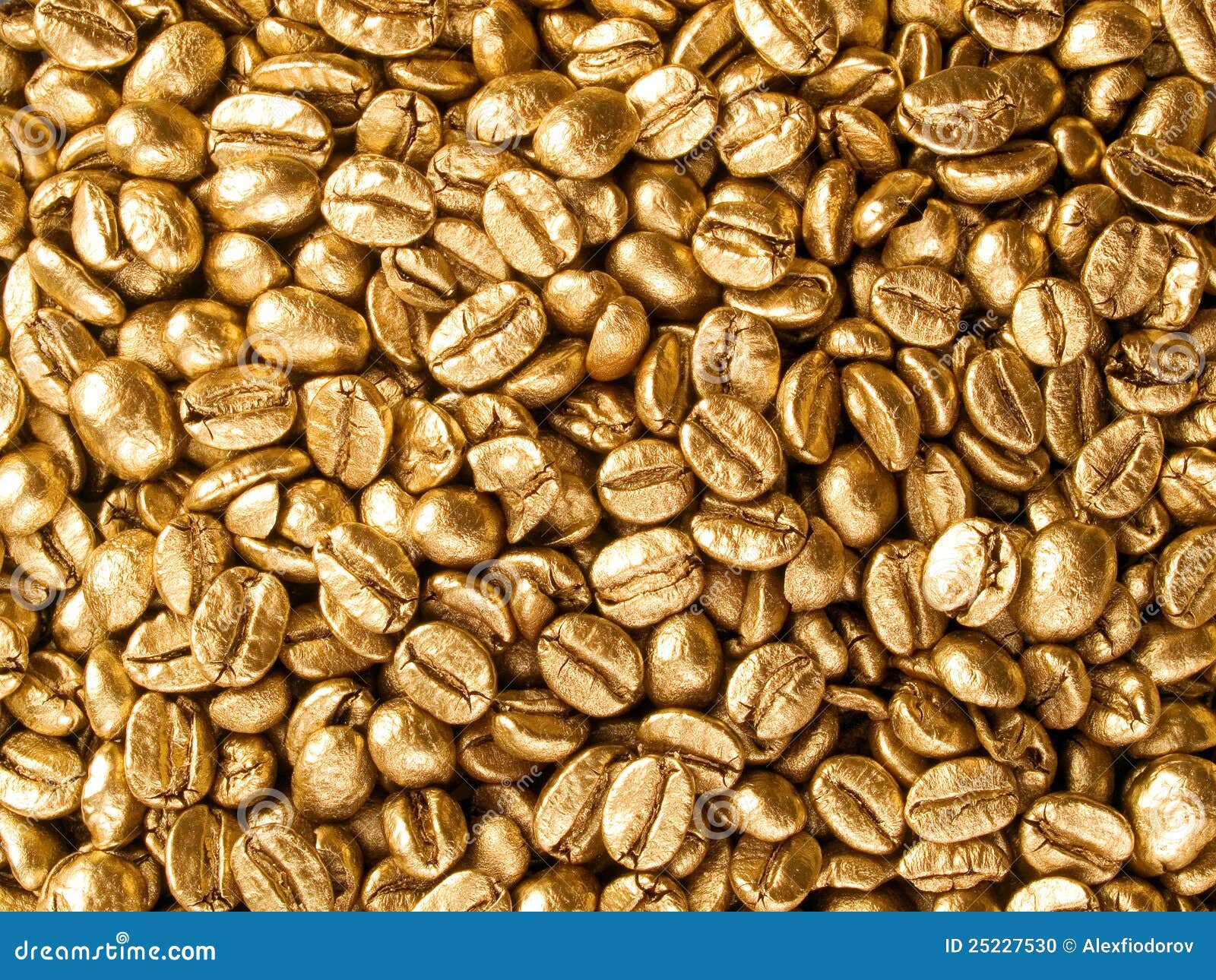 Coffee Gold Closeup Background. Stock Photo Image of shining