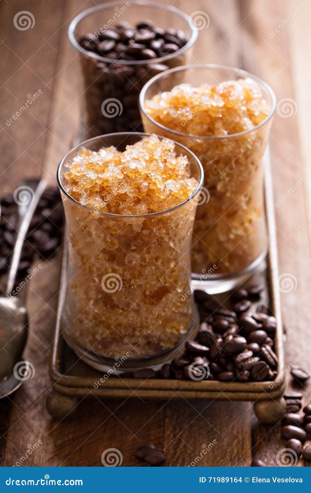 Coffee Granita in Small Glasses Stock Photo Image of drink, delicious