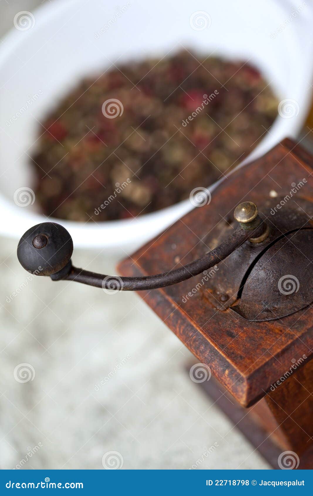 Coffee grinder stock photo. Image of used, spicy, wooden 22718798