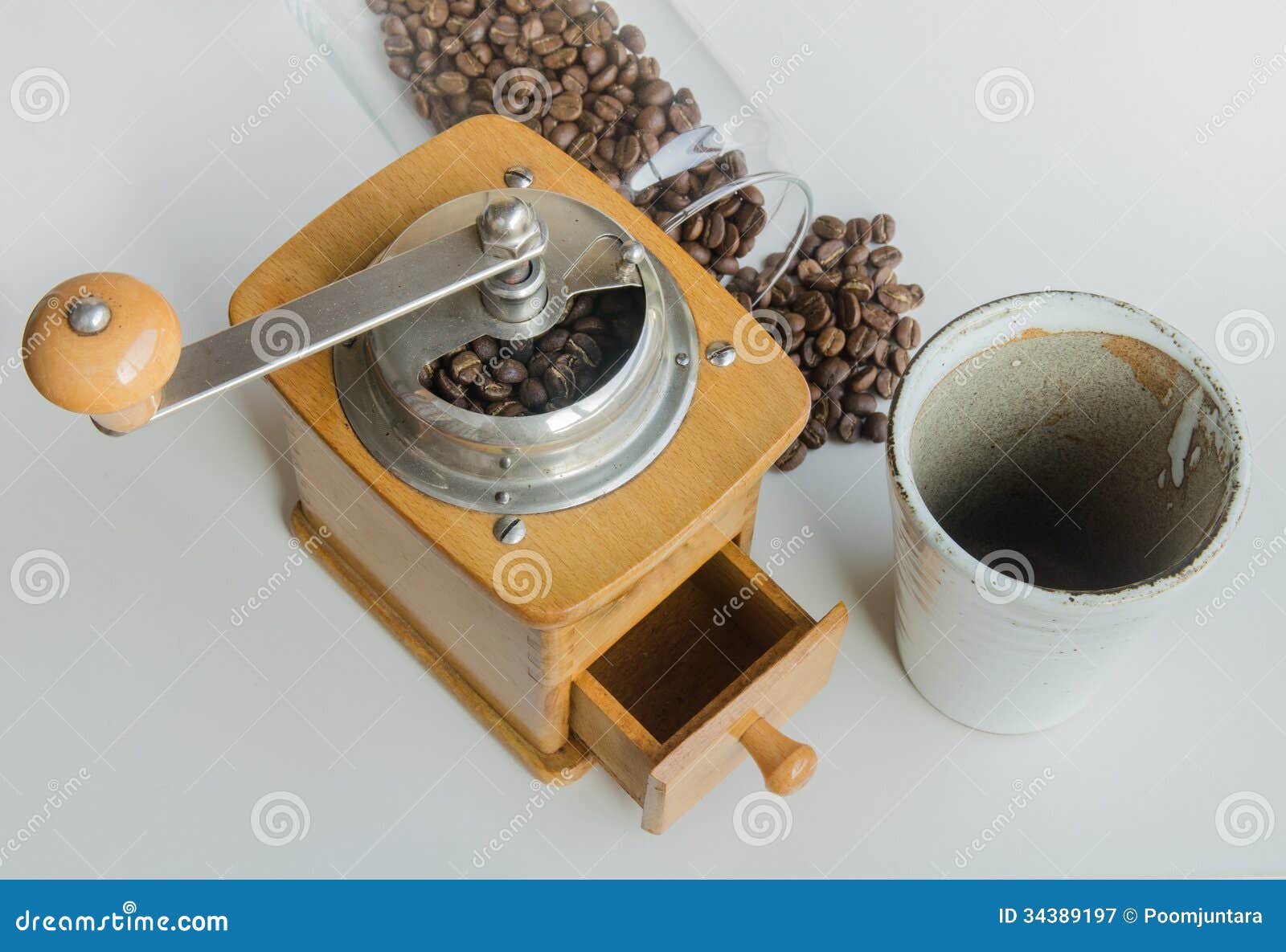 Coffee grinder stock image. Image of isolated, espresso 34389197
