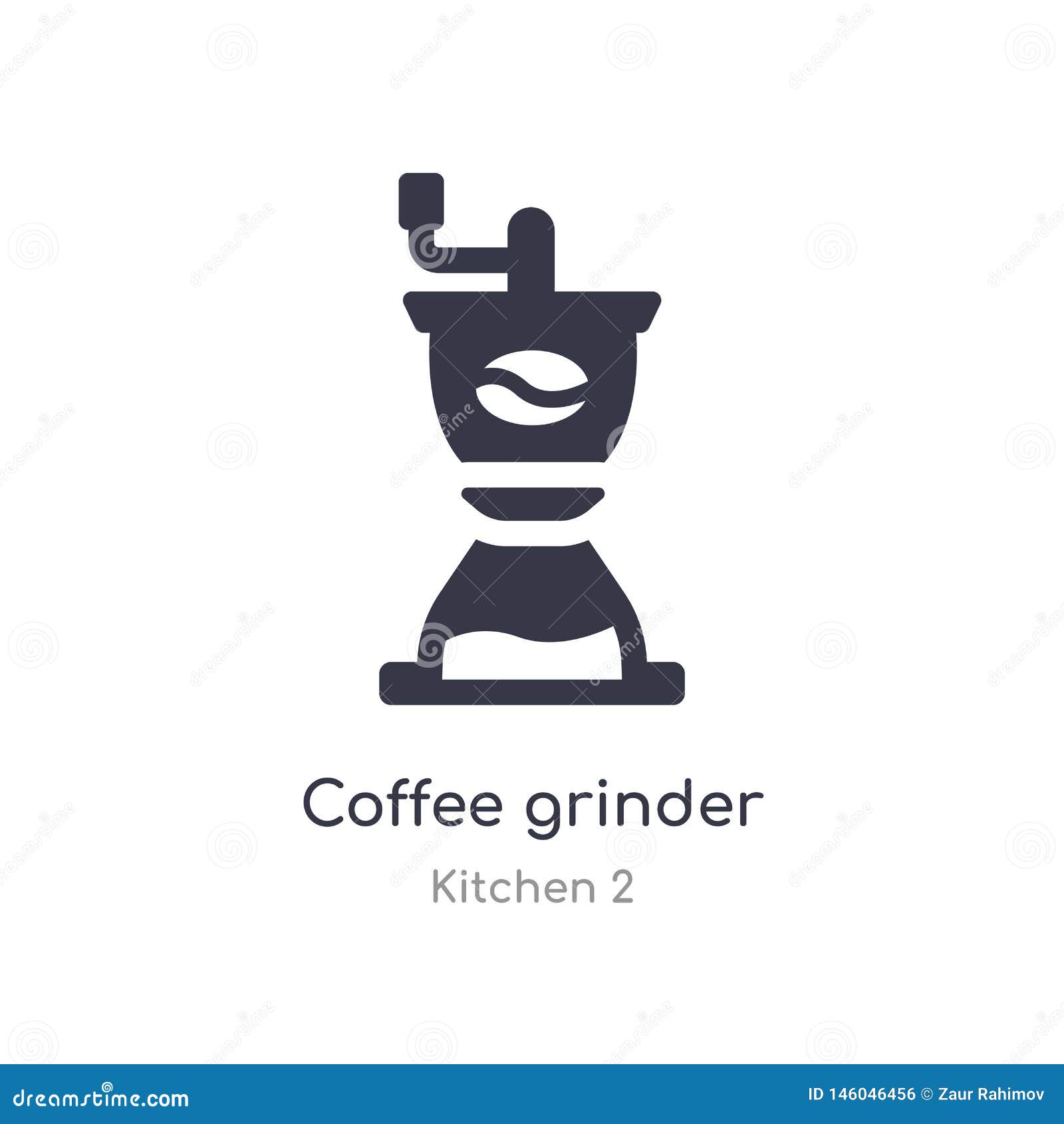 Download Coffee Grinder Icon. Isolated Coffee Grinder Icon Vector ...