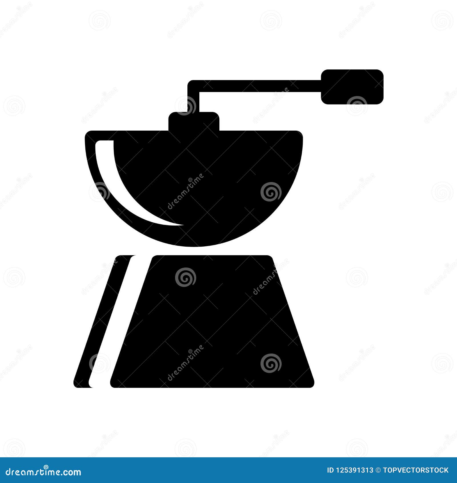 Download Coffee Grinder Icon Vector Isolated On White Background ...