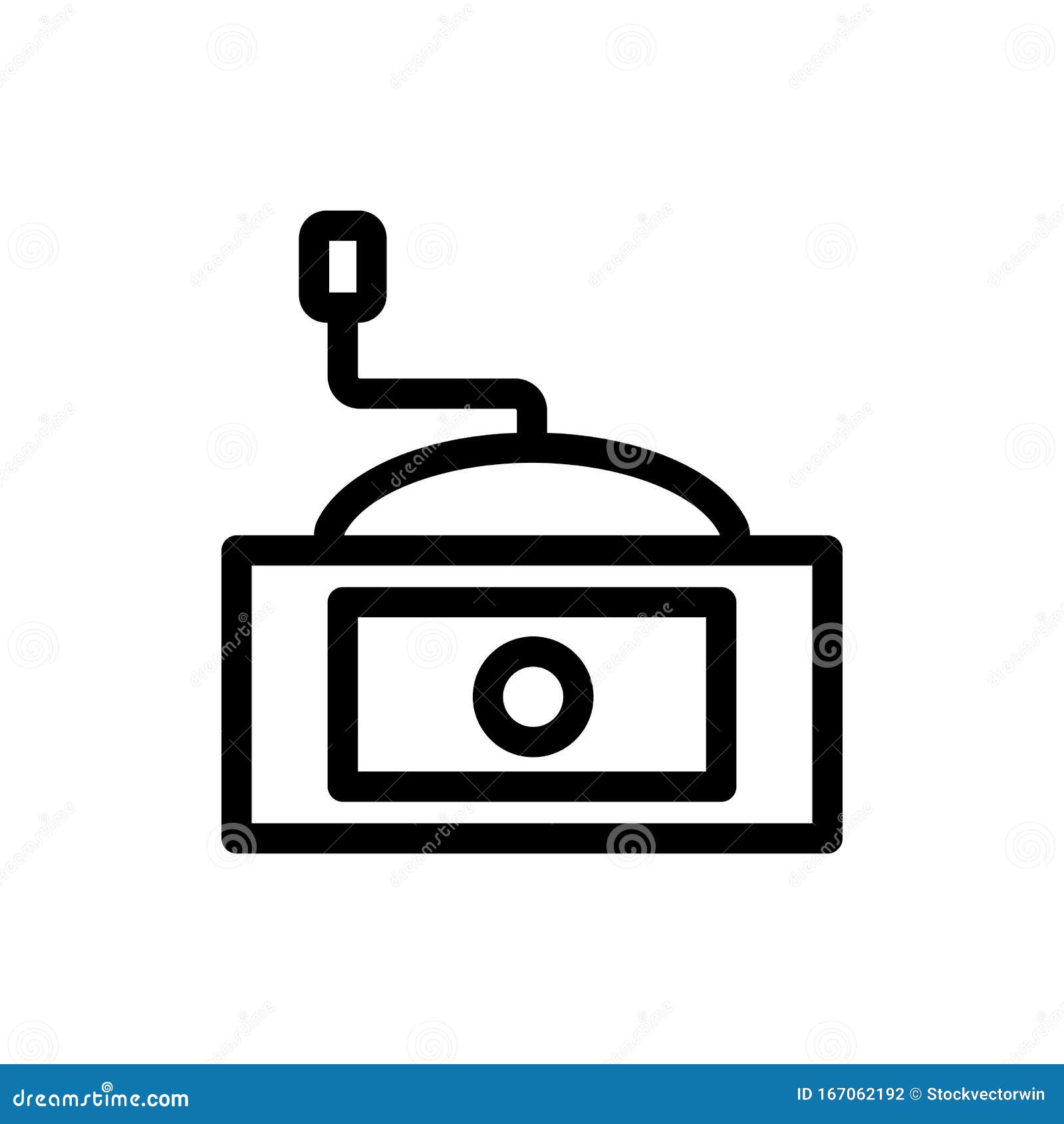 Download Coffee Grinder Icon Vector. Isolated Contour Symbol ...