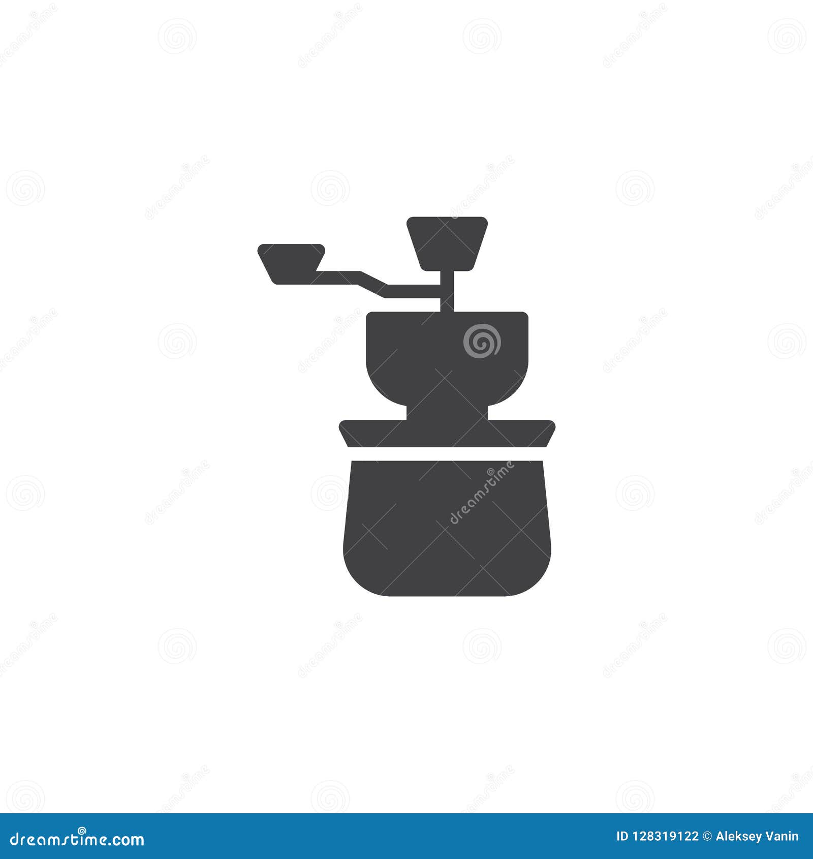 Download Coffee Grinder vector icon stock vector. Illustration of pictogram - 128319122