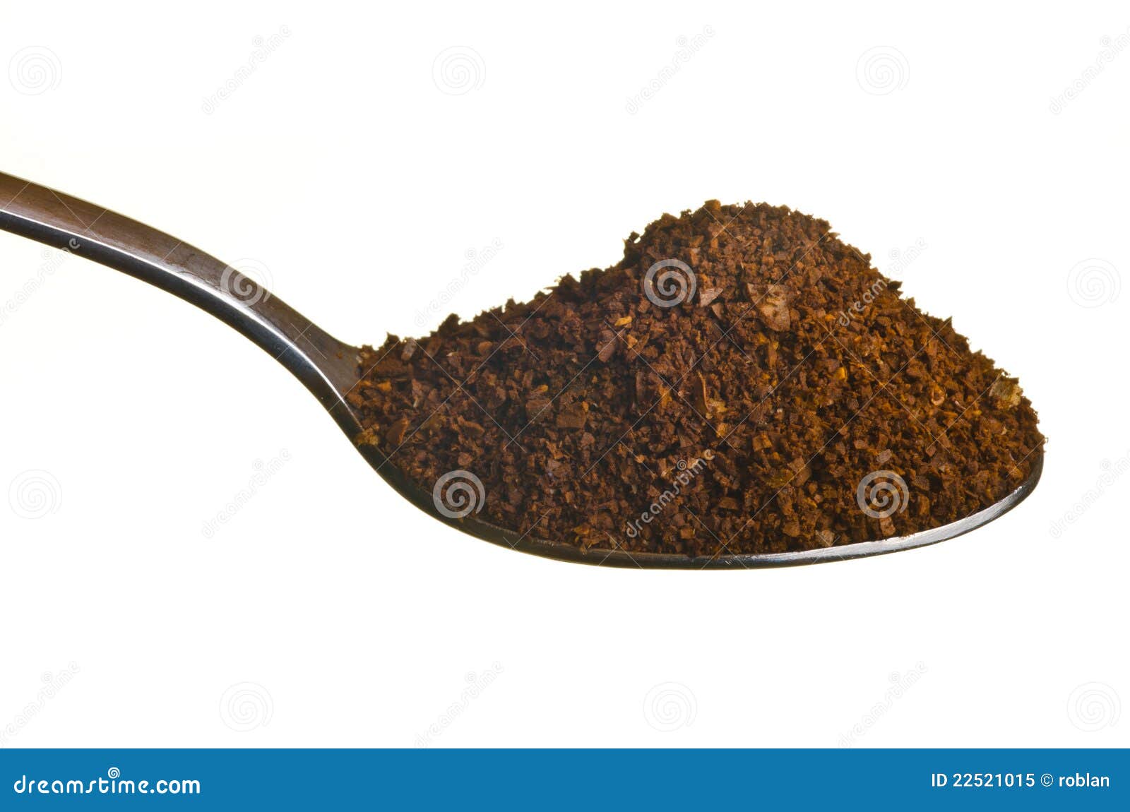 Coffee ground in a spoon stock image. Image of taste 22521015