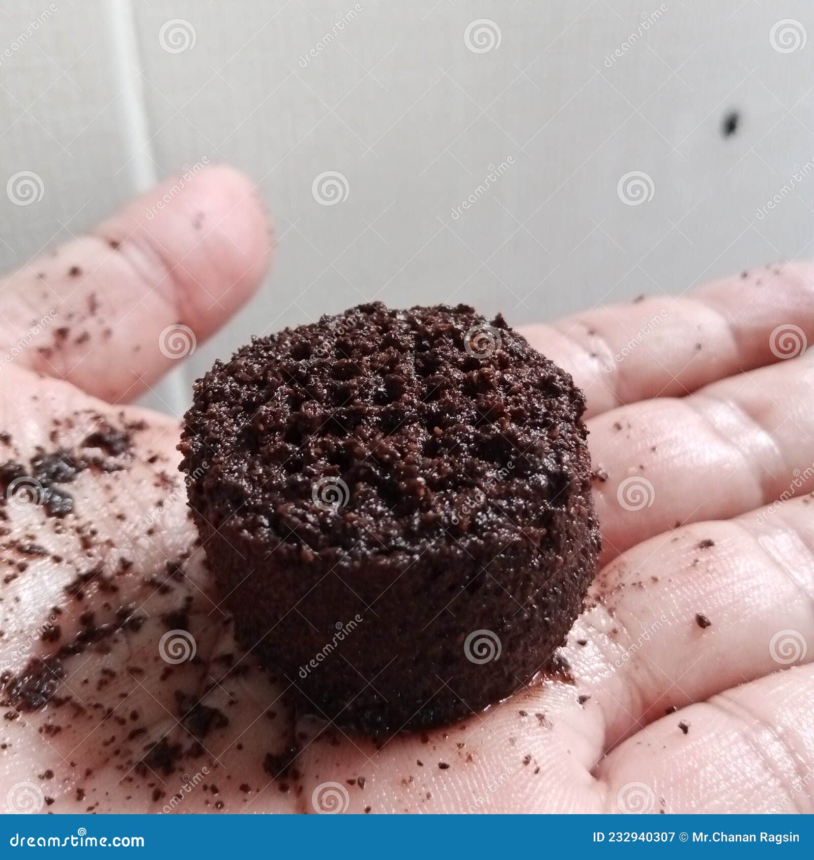 Coffee Grounds after Espresso Look Like Brownies Stock Image Image of