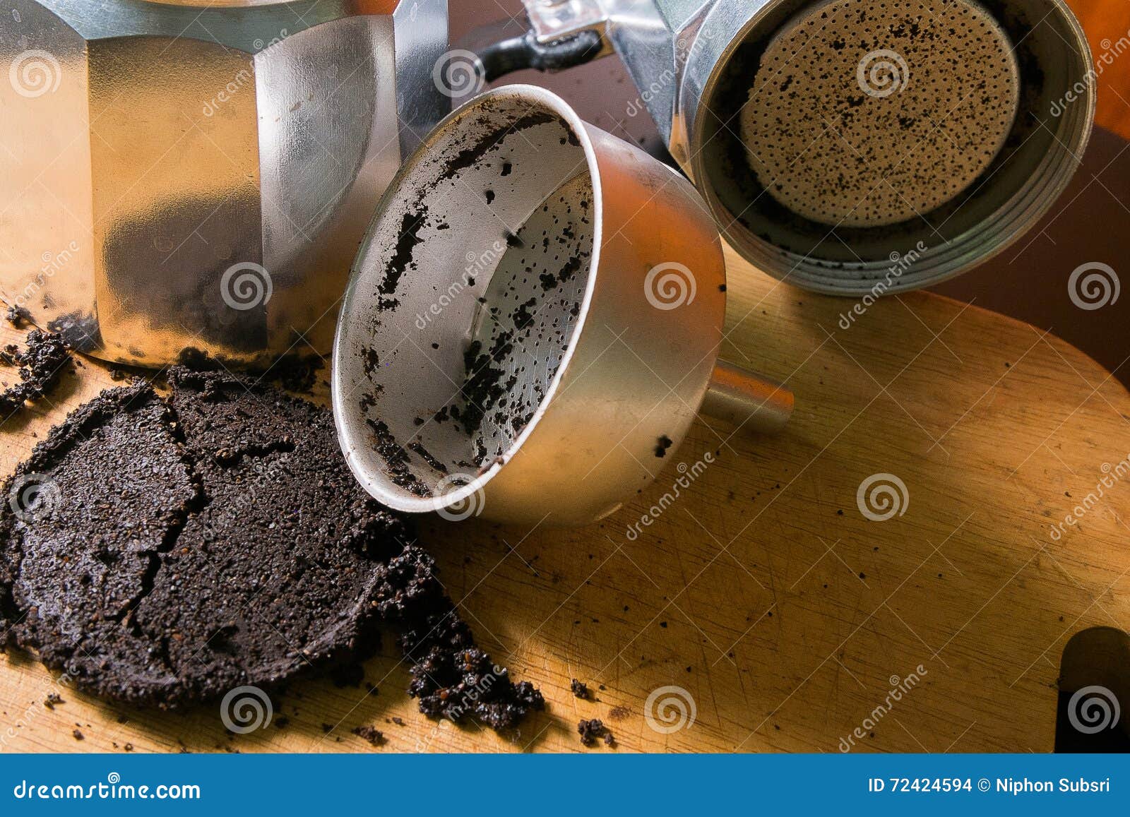 Coffee grounds stock photo. Image of used, food, brown 72424594