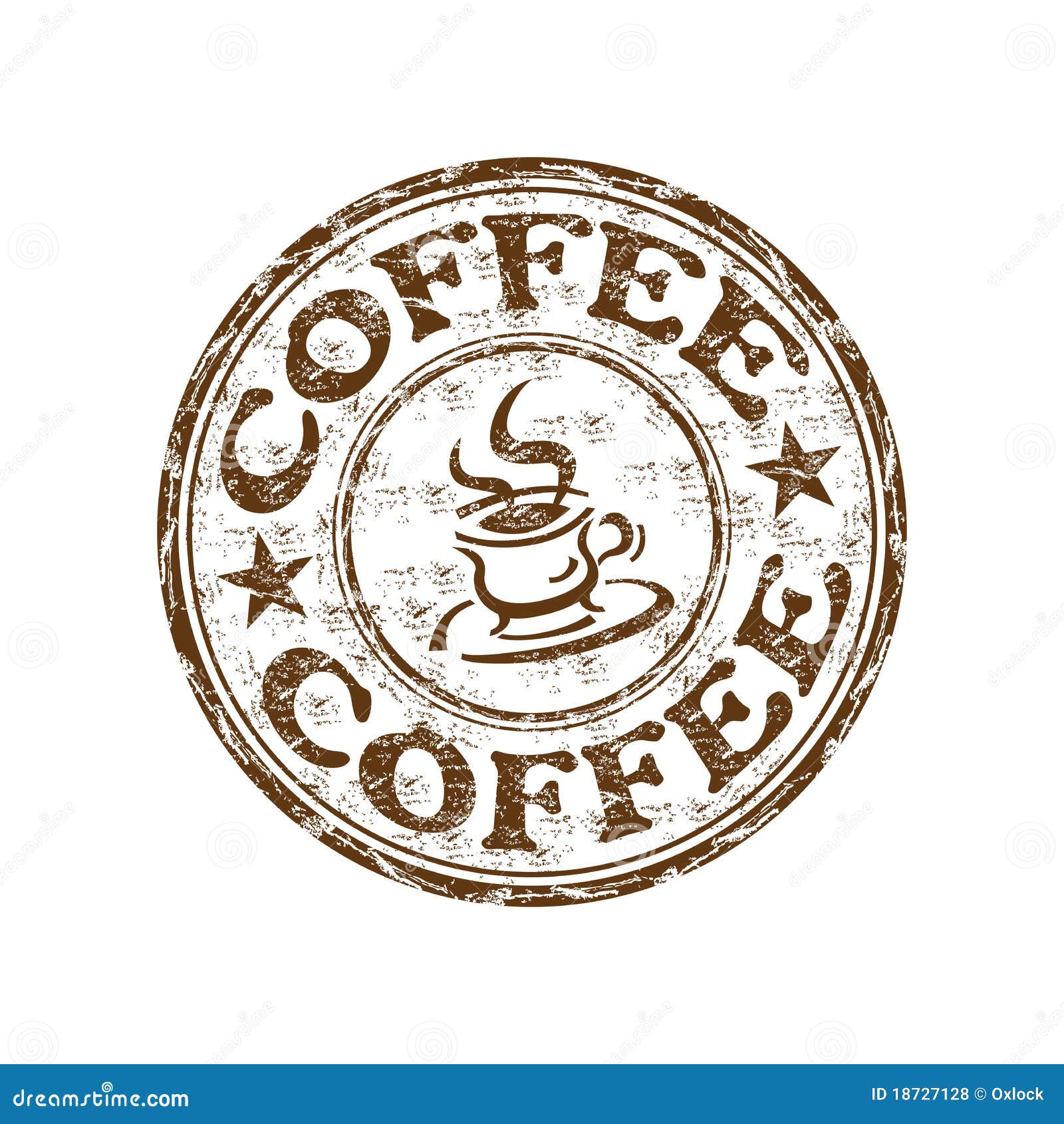Coffee Grunge Rubber Stamp Royalty Free Stock Photos Image 18727128