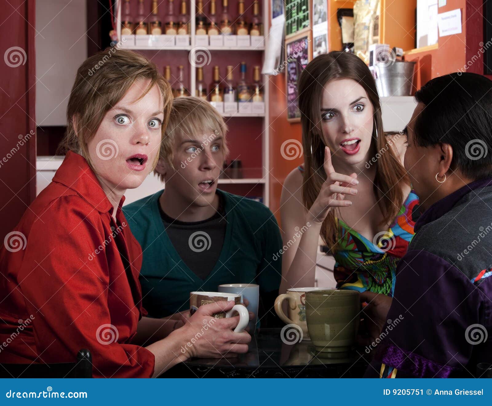 Coffee House Friends stock image. Image of bistro, adult 9205751