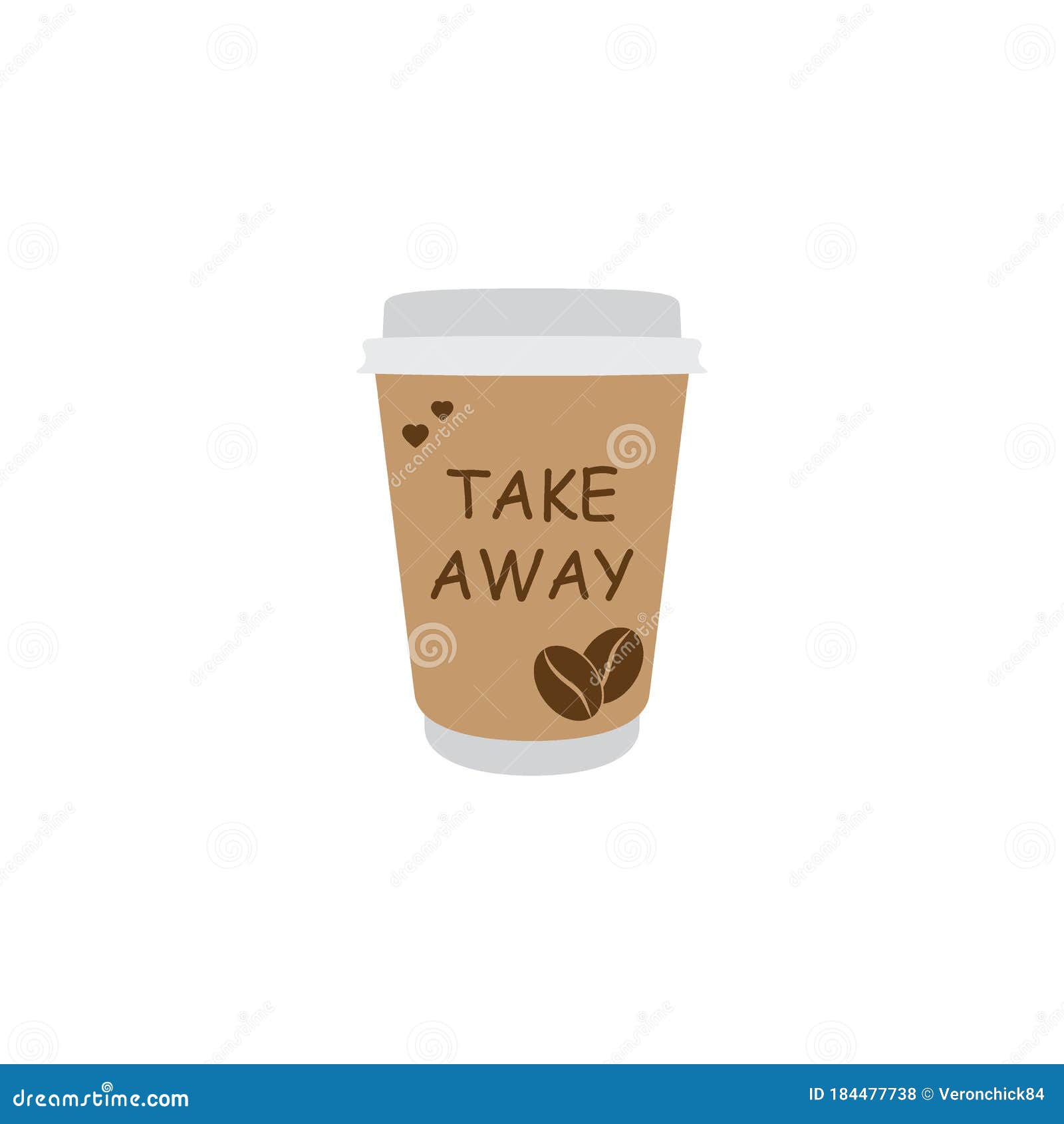 Coffee Icon Take Away Coffee Sign Stock Vector Illustration of