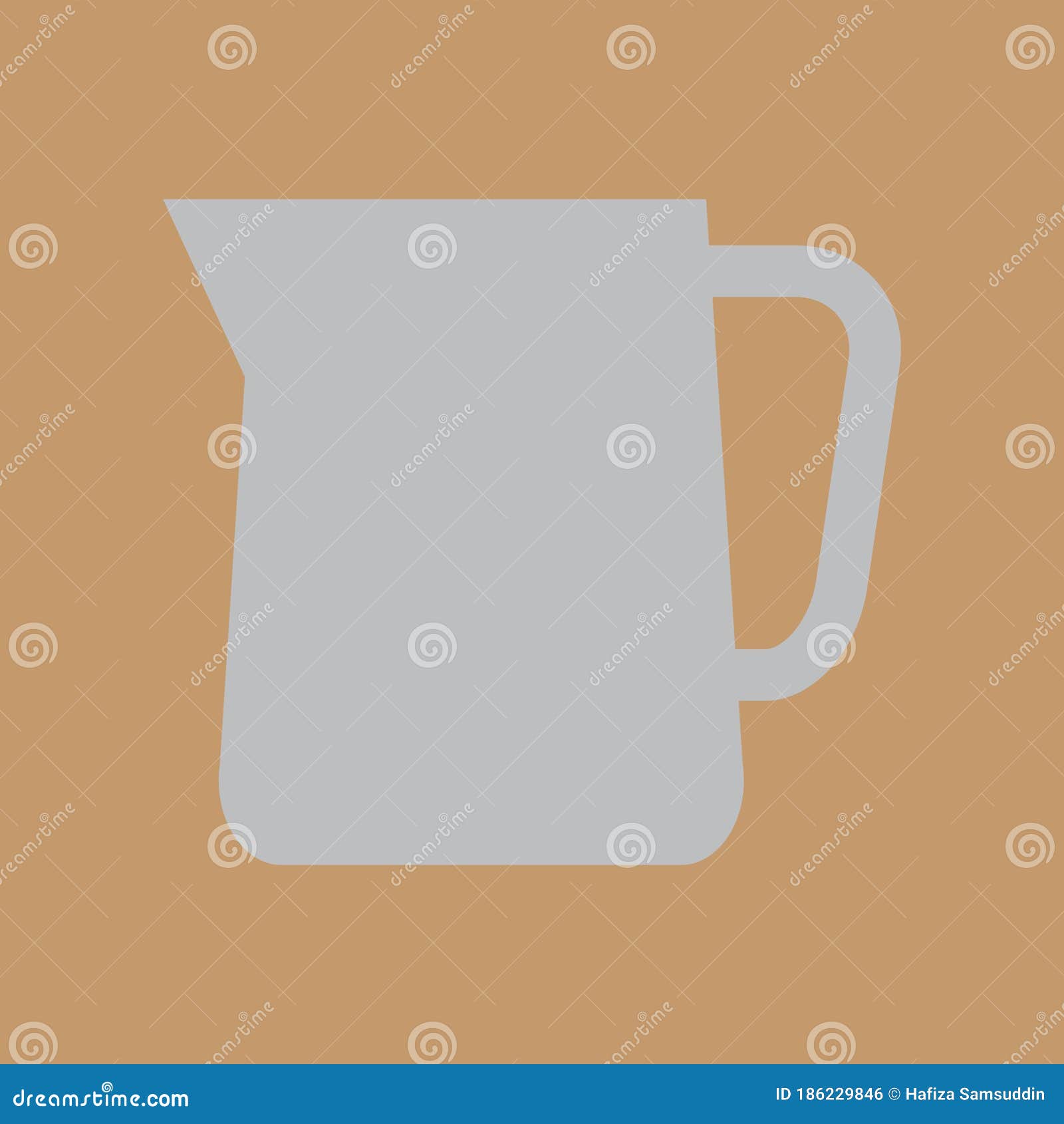 Coffee Jug. Vector Illustration Decorative Design Stock Vector
