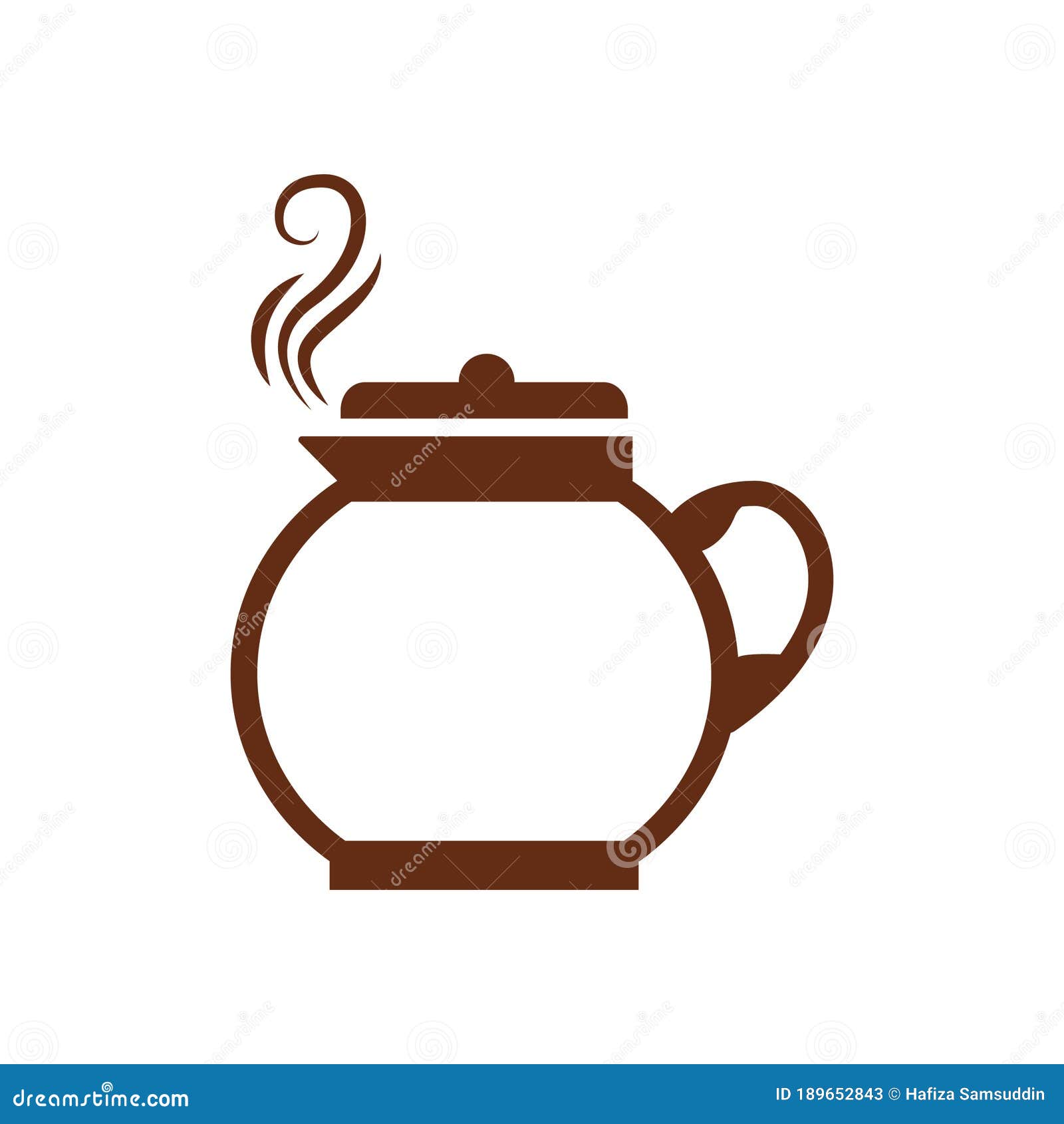 Coffee Jug. Vector Illustration Decorative Design Stock Vector