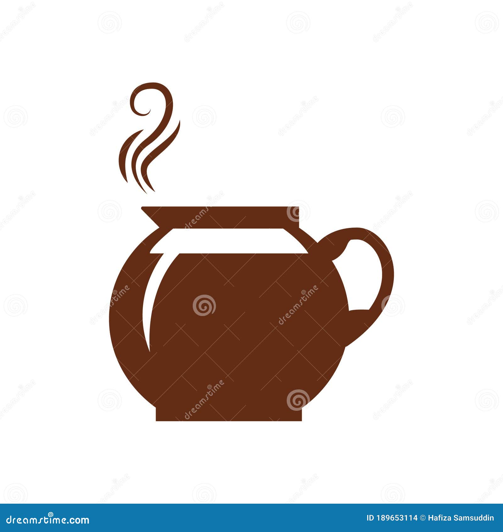 Coffee Jug. Vector Illustration Decorative Design Stock Vector