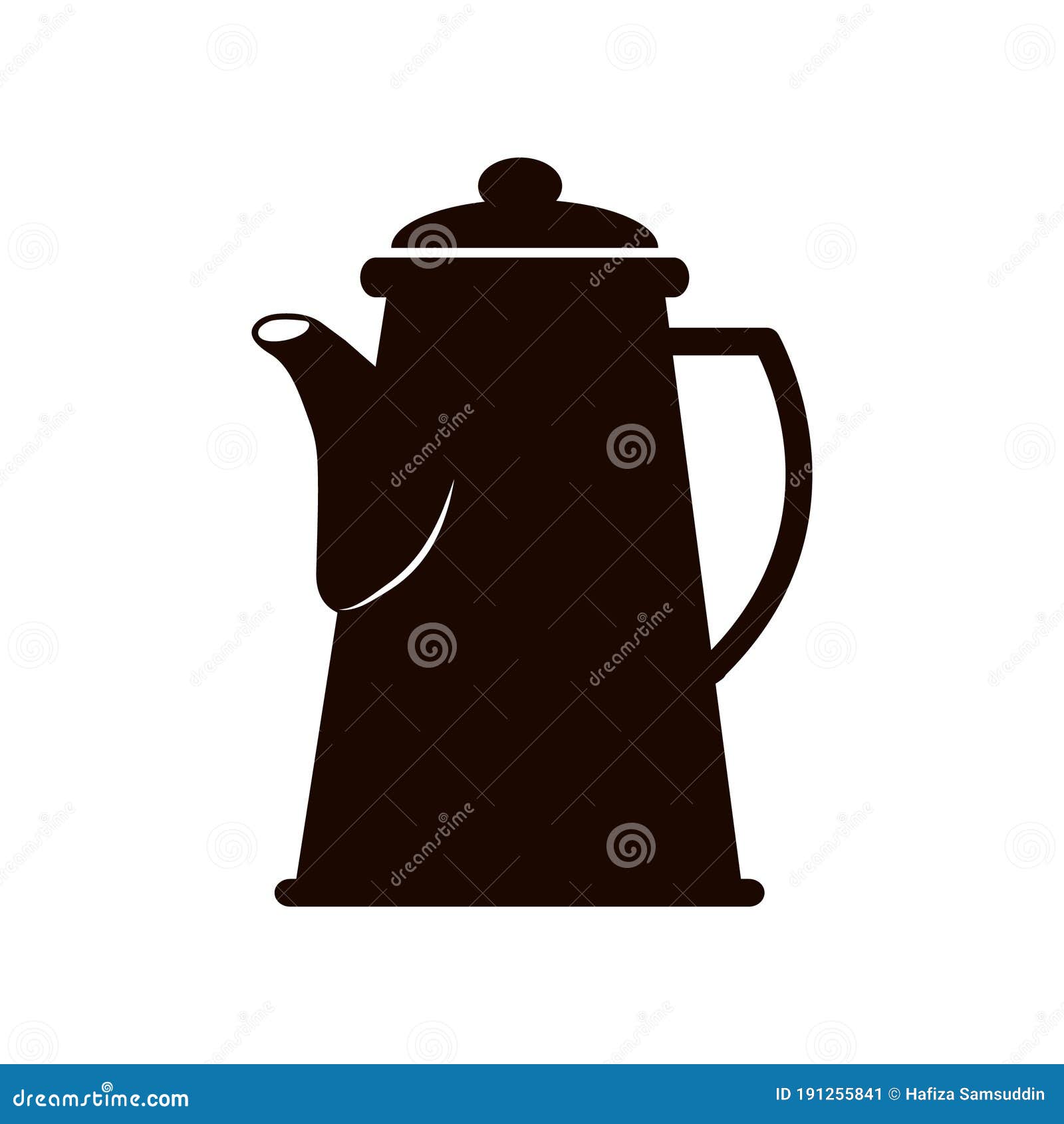 Coffee Jug. Vector Illustration Decorative Design Stock Vector