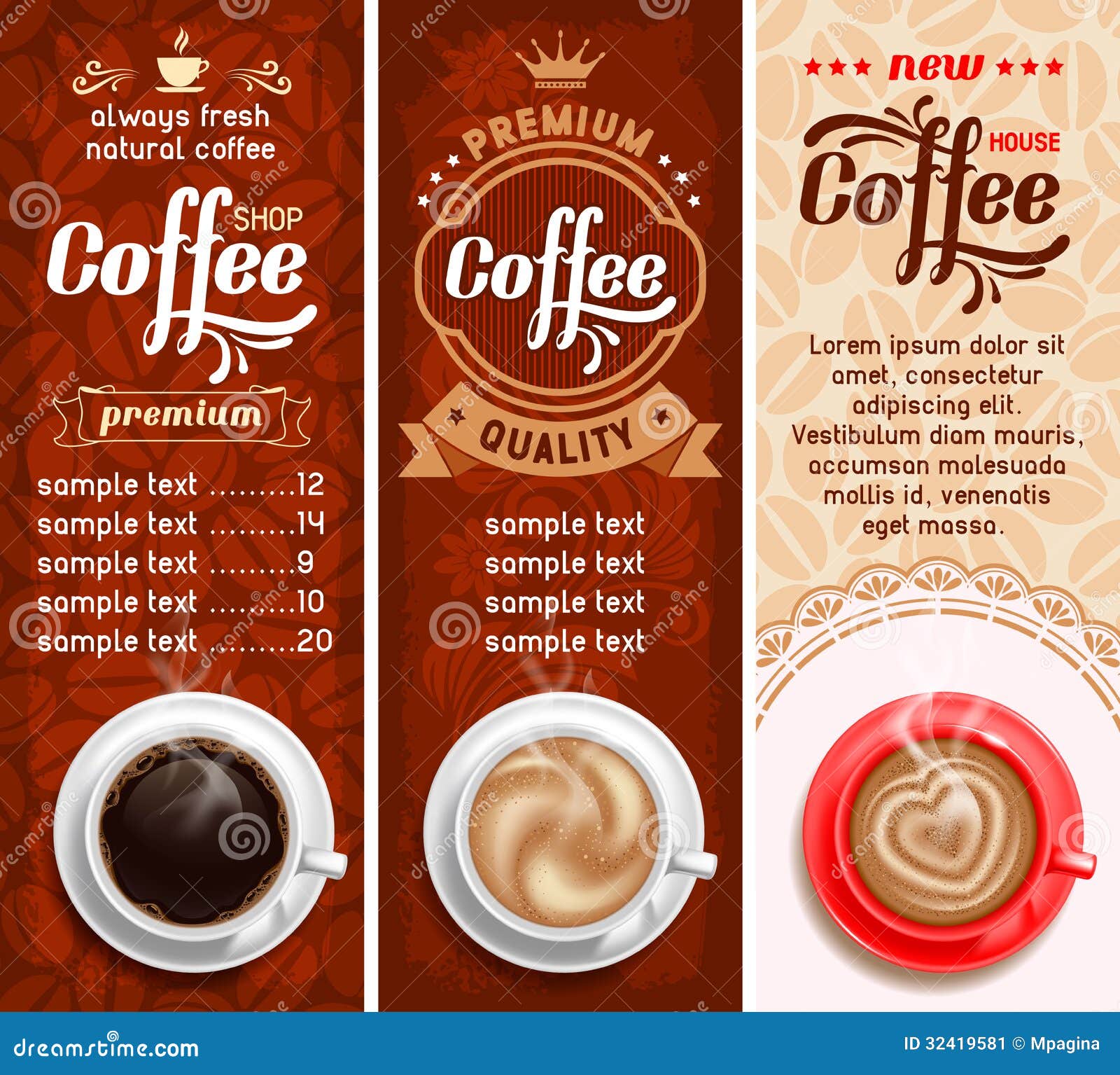 Coffee labels stock vector. Illustration of espresso 32419581