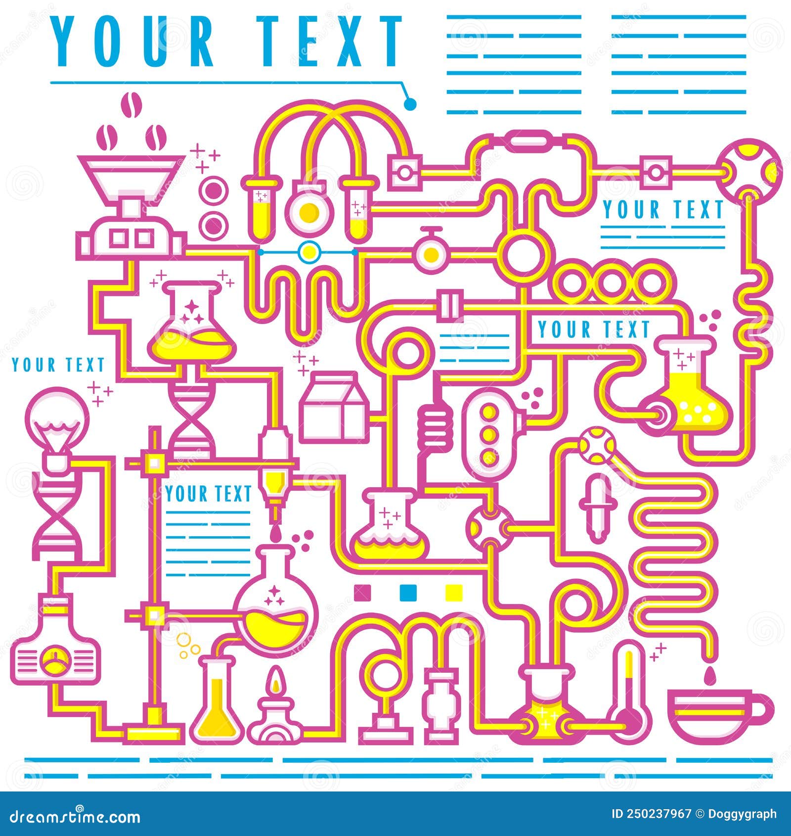 Coffee Laboratory with Alternative Coffee Brewing Equipment, Vector