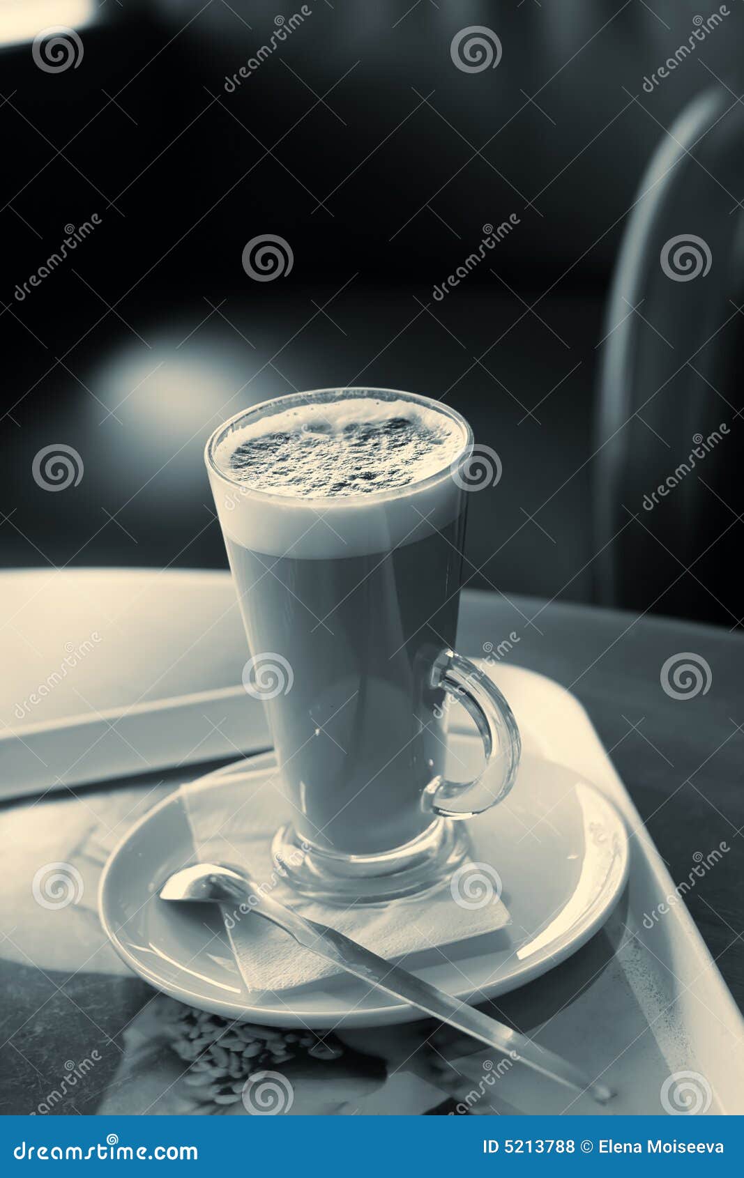 Coffee Latte Abstract Yellowish Blue Color Stock Photo Image of latte