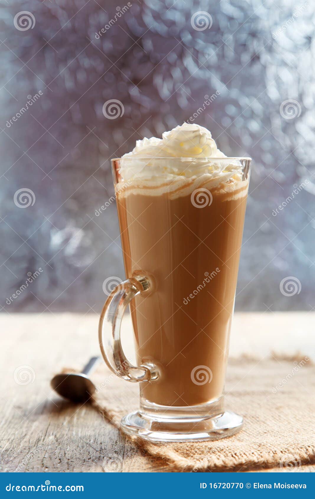 coffee latte macchiato with cream