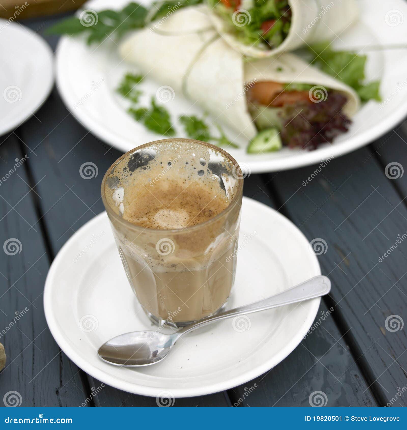 Coffee and Lunch stock image. Image of coffee, snack 19820501