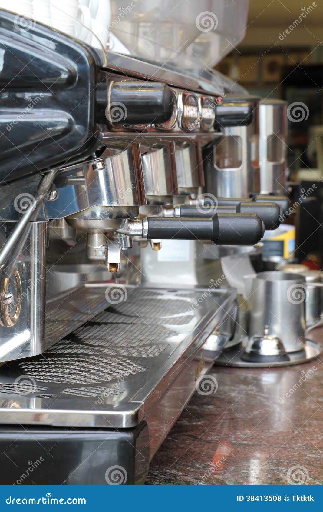Coffee machine stock photo. Image of hospitality, cafe 38413508