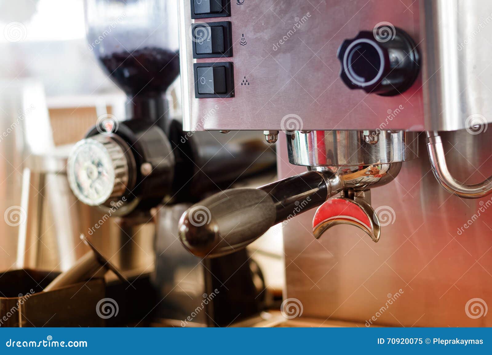 Coffee Machine in the Coffee Shop Stock Image Image of machine